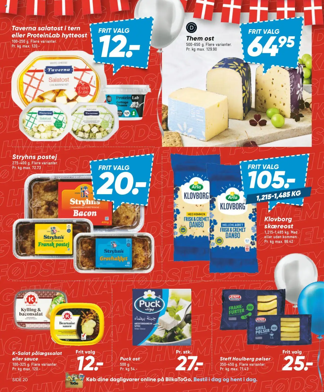 Bilka Tilbudsavis gyldig fra 08.08.2025 | Side: 26 | Produkter: Pølser, Hytteost, Bacon, Grill
