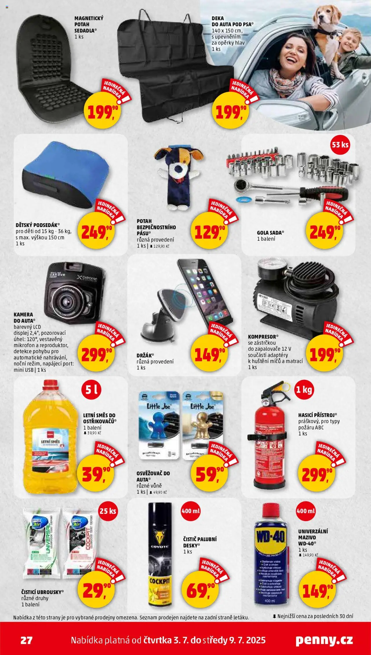 Penny Market leták - Čtvrtečník od 03.07.2025 | Strana: 27 | Produkty: Kamera, USB, Deka, Univerzální čistič