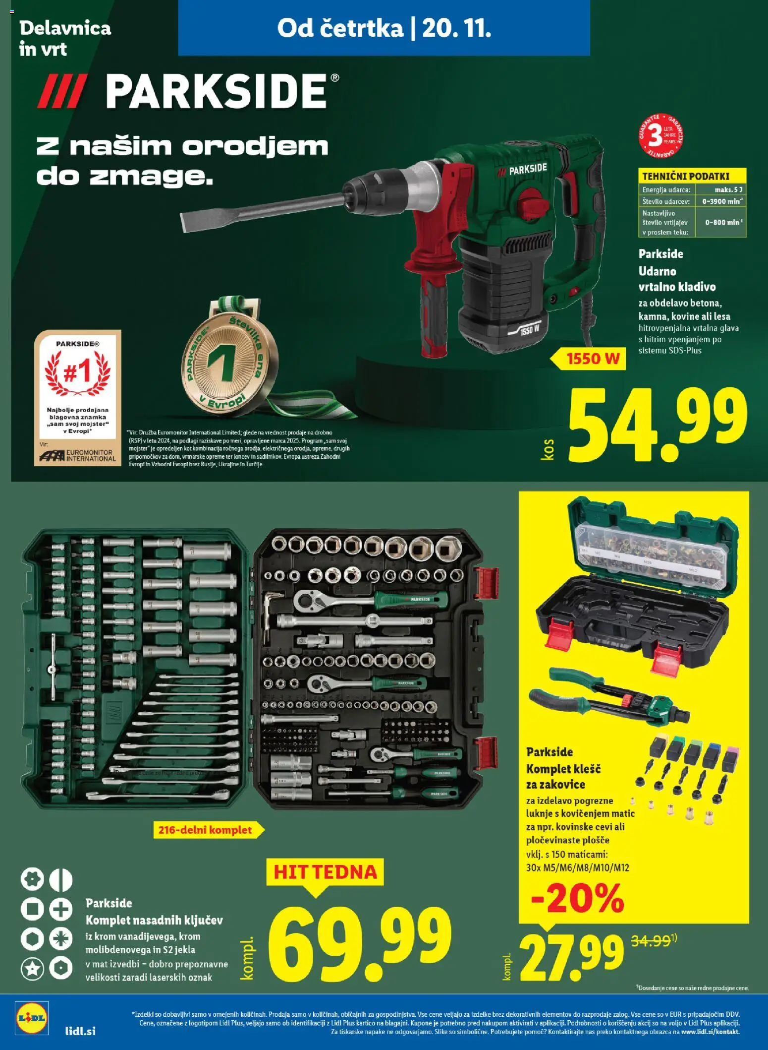 Novi Lidl katalog ponudbe – veljaven od 24.11.2025 | Stran: 18 | Izdelki: Kladivo