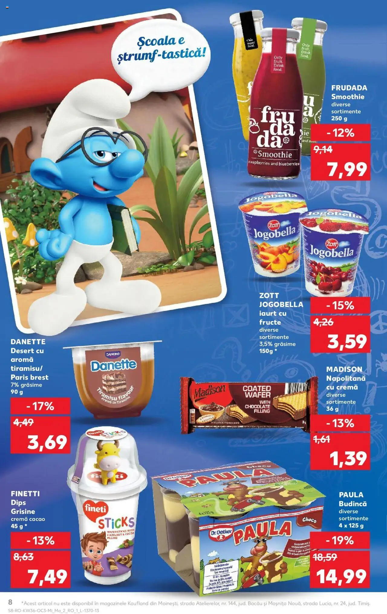 Noul catalog Kaufland – valabil de la 03.09.2025 | Pagină: 8 | Produse: Iaurt, Cacao, Smoothie, Fructe