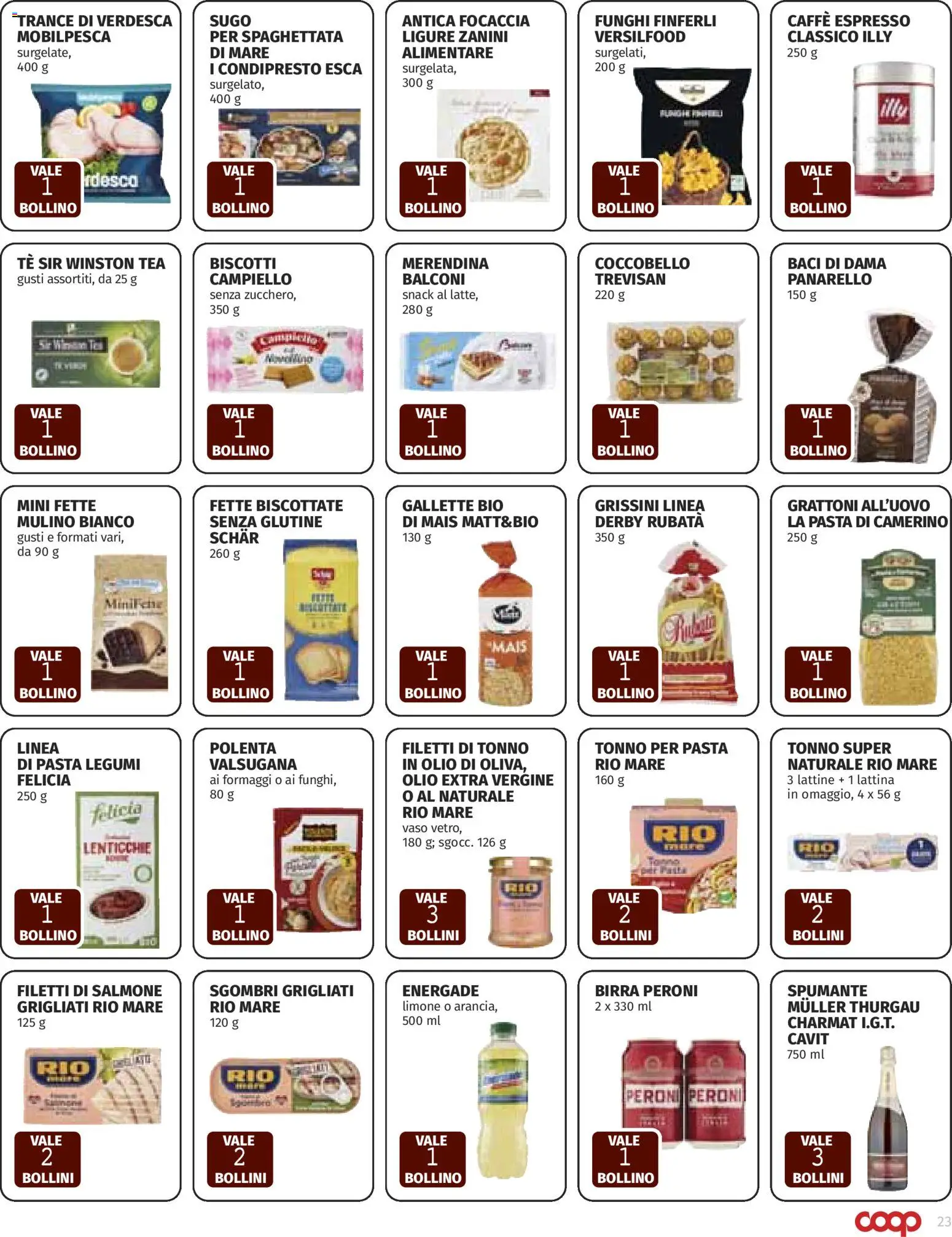 Volantino COOP del 08.01.2026 | Pagina: 23 | Prodotti: Caffè, Birra, Gallette, Sugo
