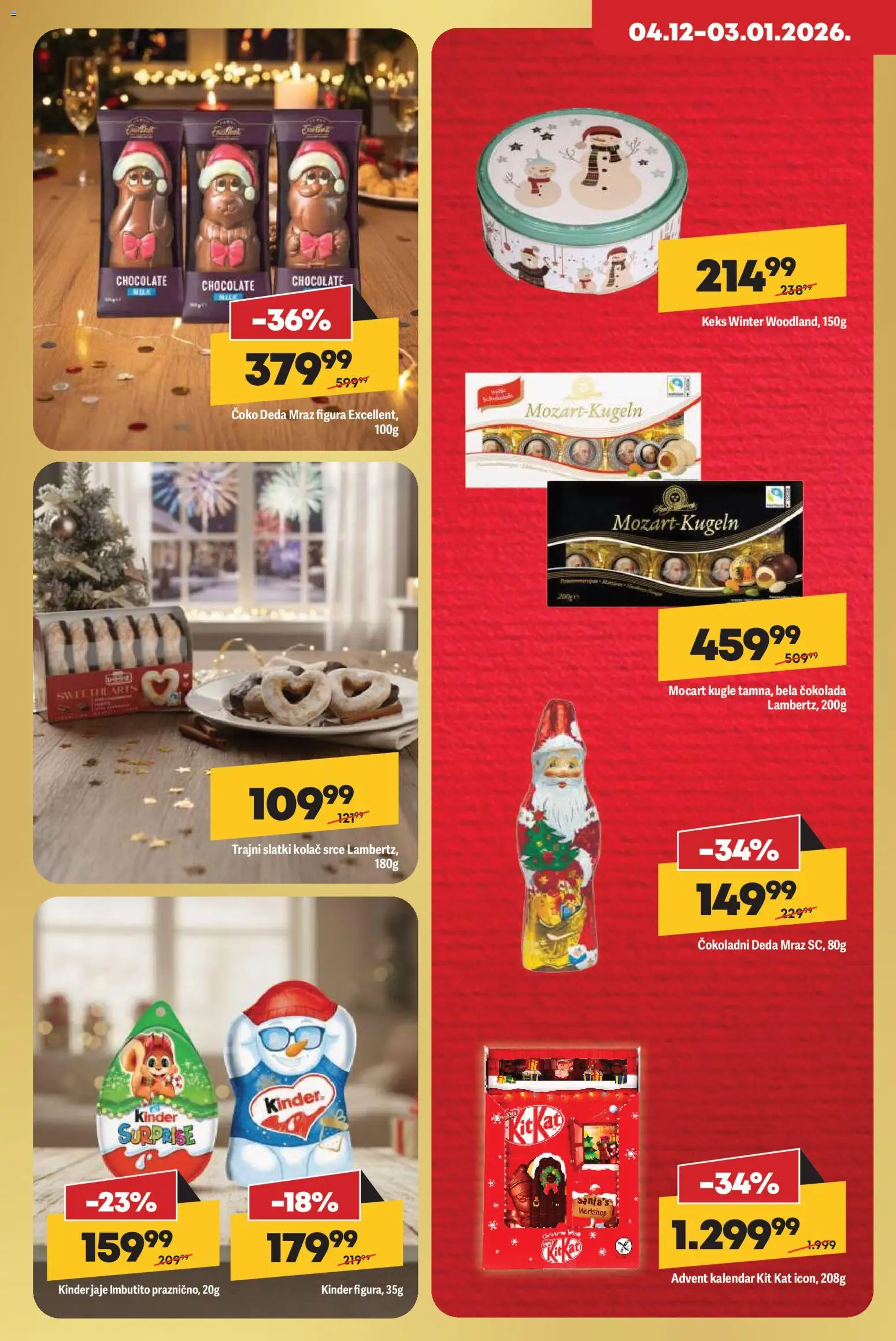 Maxi katalog - važi od 04.12.2025 | Strana: 2 | Proizvode: Keks, Kolač, Čokolada, Advent kalendar