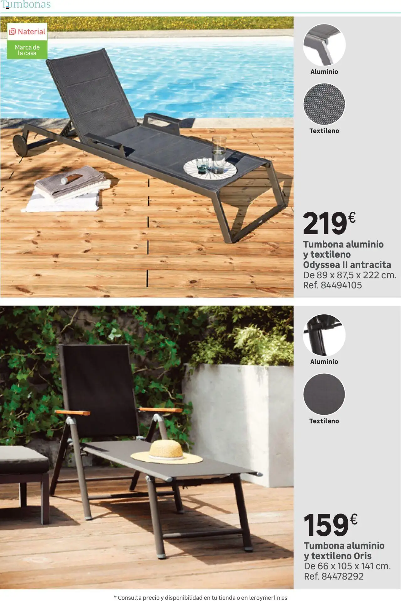 Leroy Merlin catálogo │ válido desde el 25.03.2025 | Página: 176 | Productos: Tumbona
