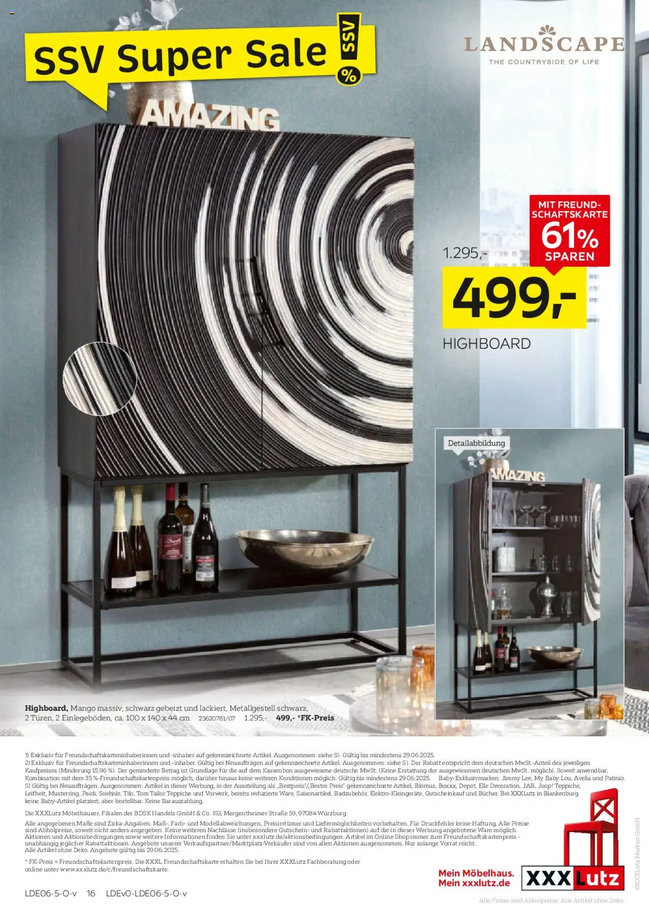 XXXL Lutz XORA Aufbewahrung, Stauraum & Dekoration - gültig ab dem 15.06.2025 | Seite: 16 | Produkte: HIghboard, Mango