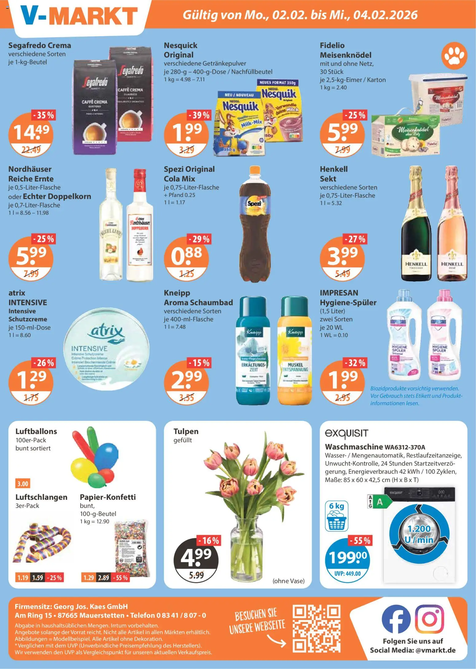 V-Markt - Schwaben / Oberbayern – gültig ab 29.01.2026 | Seite: 20 | Produkte: Sekt, Vase, Wasser, Telefon