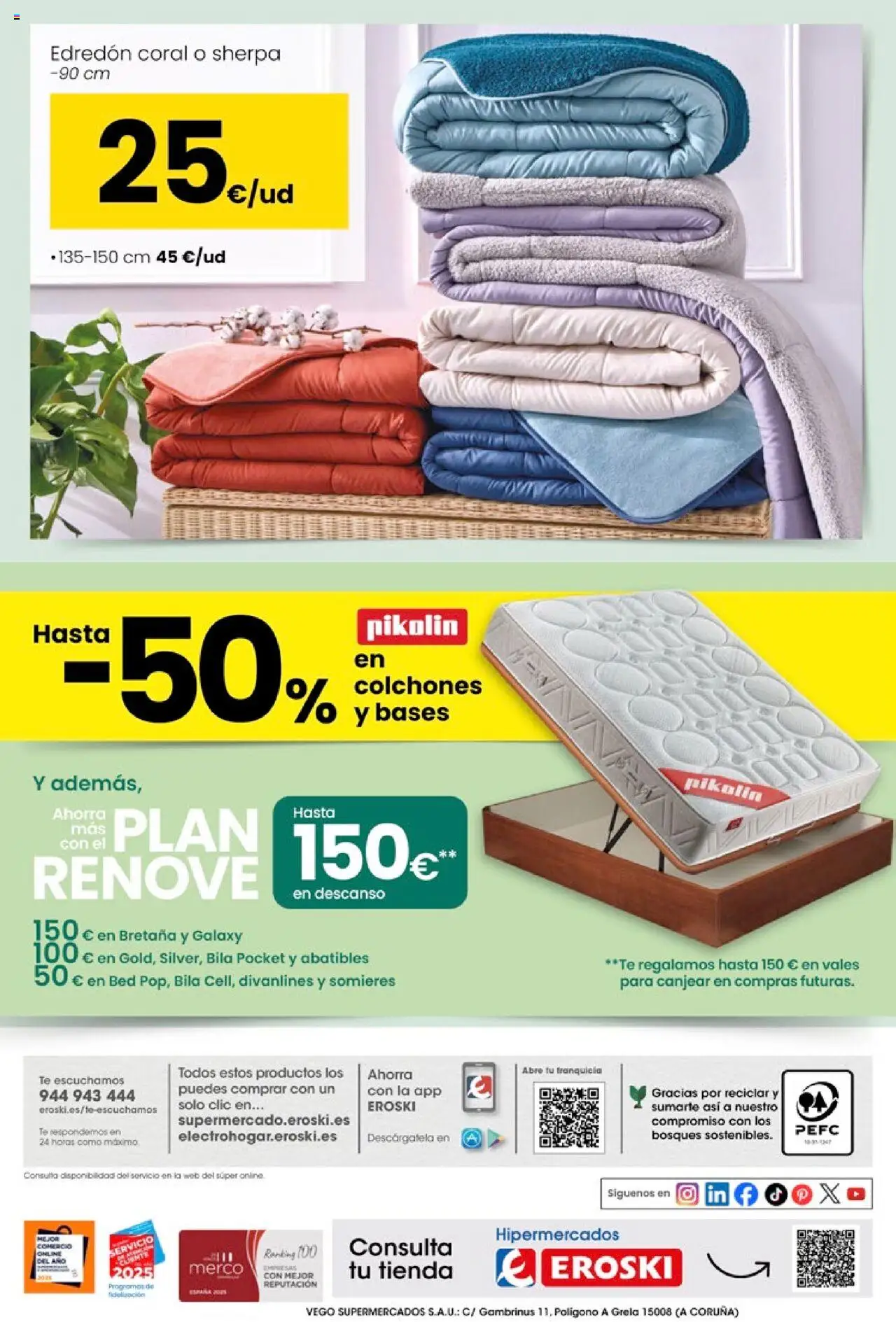 Eroski - Oh! Qué chef │ válido desde el 09.10.2025 | Página: 42 | Productos: Edredón, Té