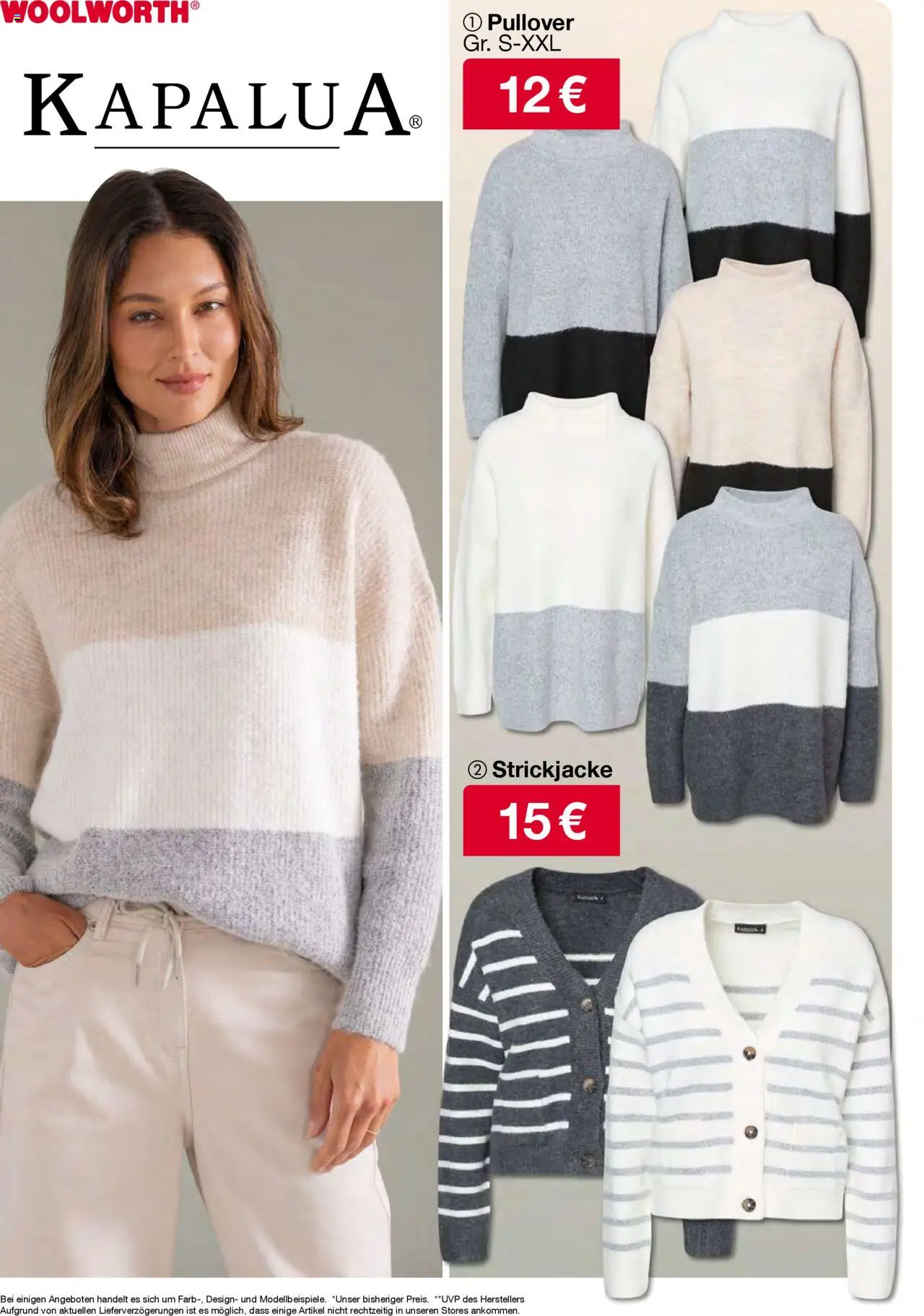 Woolworth  Flugblatt gültig ab 02.10.2025 | Seite: 24 | Produkte: Pullover, Strickjacke