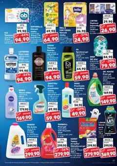 Náhled letáku SAVO Prostředek na podlahy, různé druhy, 750 ml od 22.10.2025 | Strana: 27 | Produkty: Mléko, Listerine, Vanish, WC blok Bref