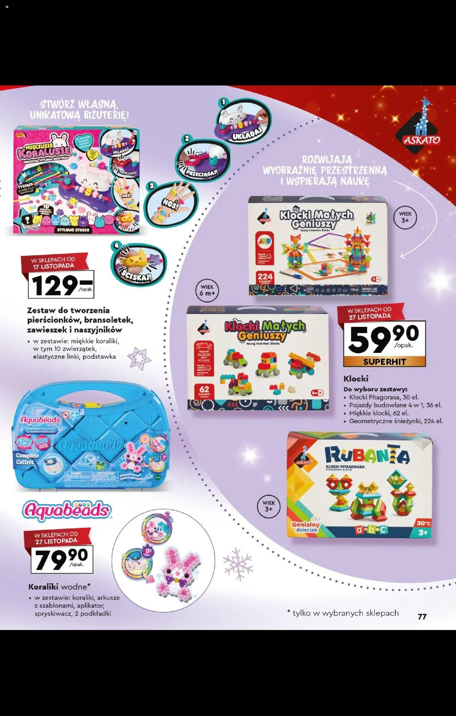 Biedronka gazetka - Kraina zabawek od 27.10.2025 | Strona: 77