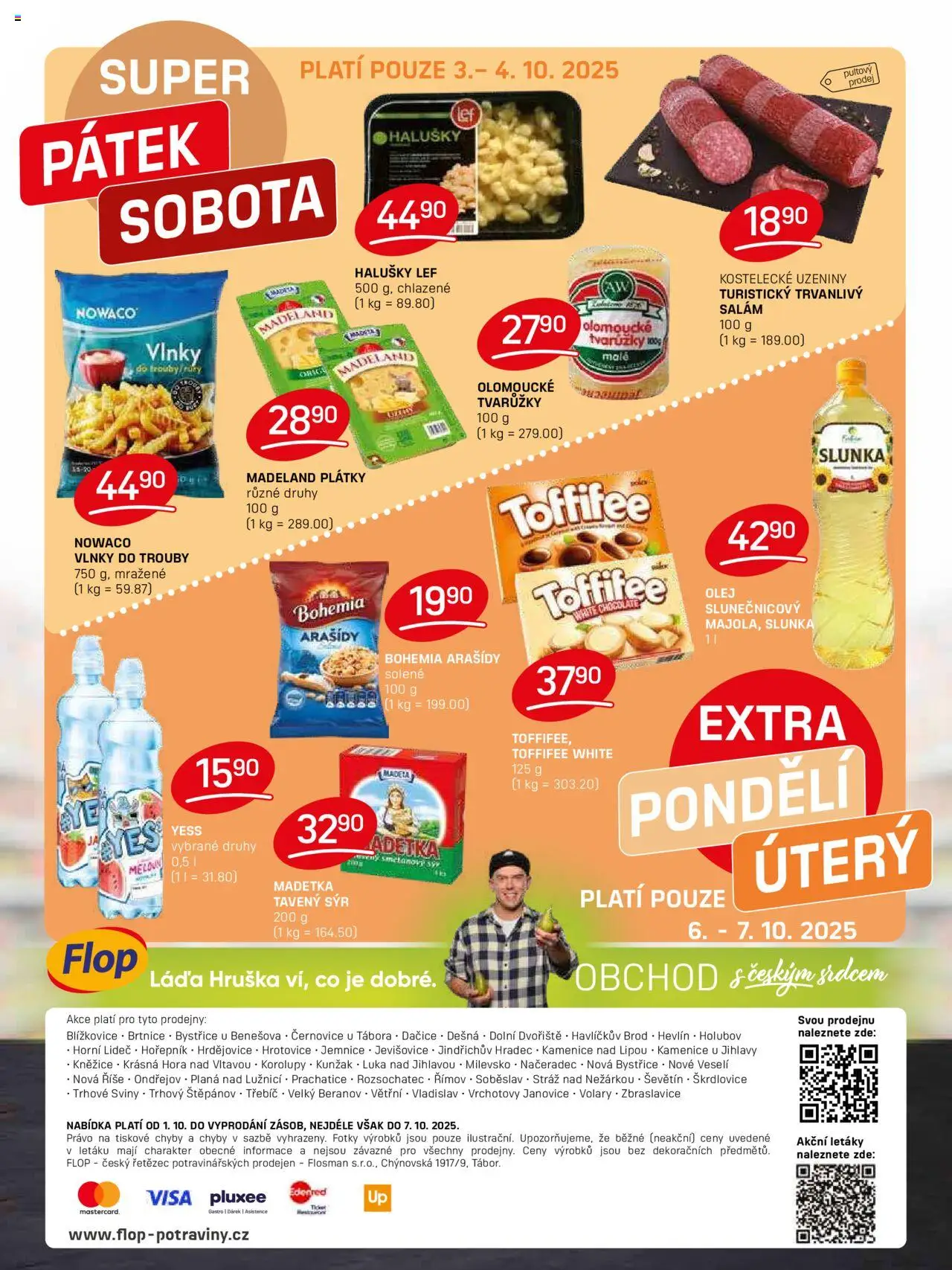 Flop leták od 01.10.2025 | Strana: 12 | Produkty: Sýr, Olej, Arašídy, Halušky