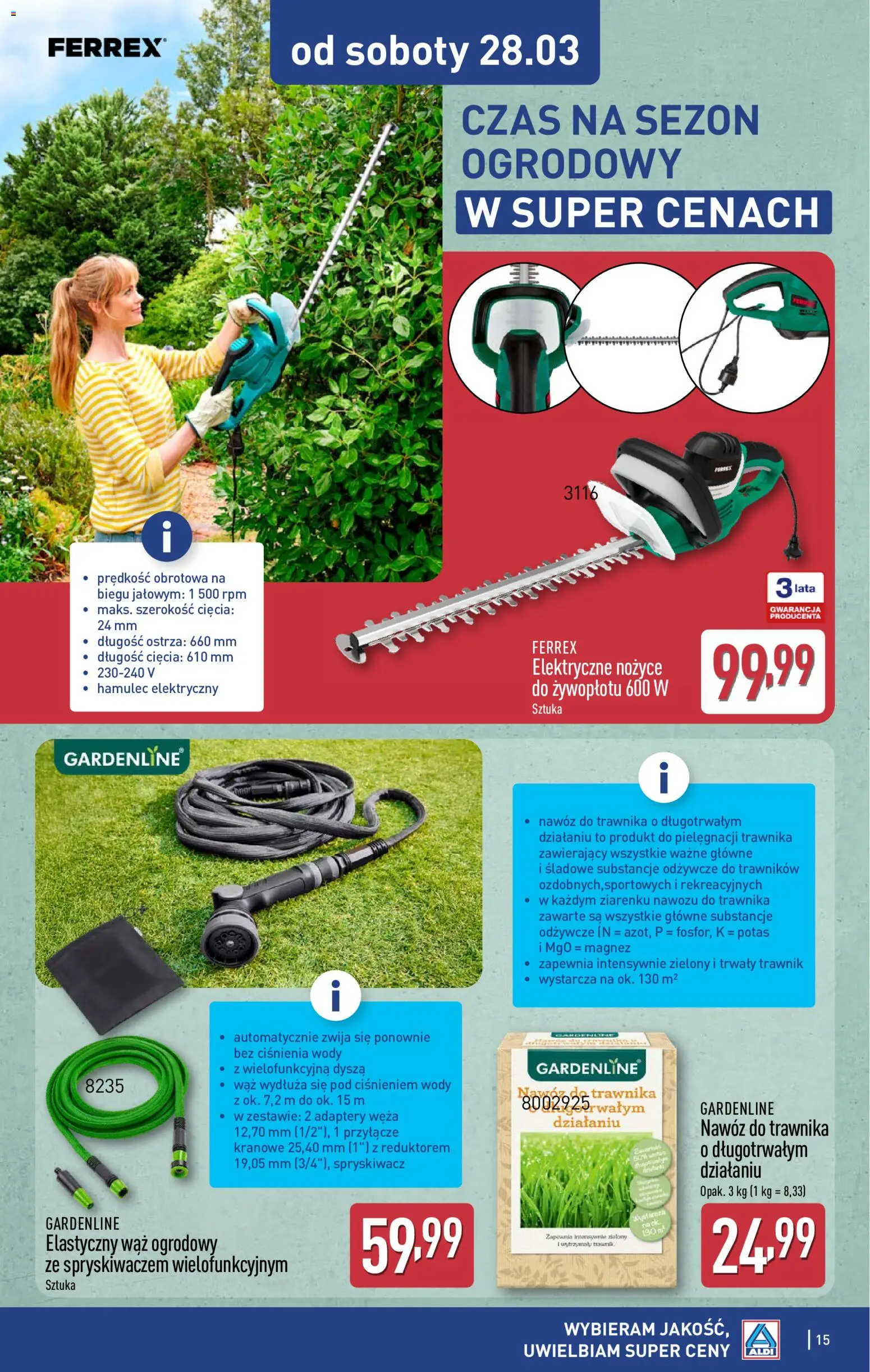 Aldi Polsko leták - Artykuły przemysłowe i tekstylia od 25.03.2026 | Strana: 15