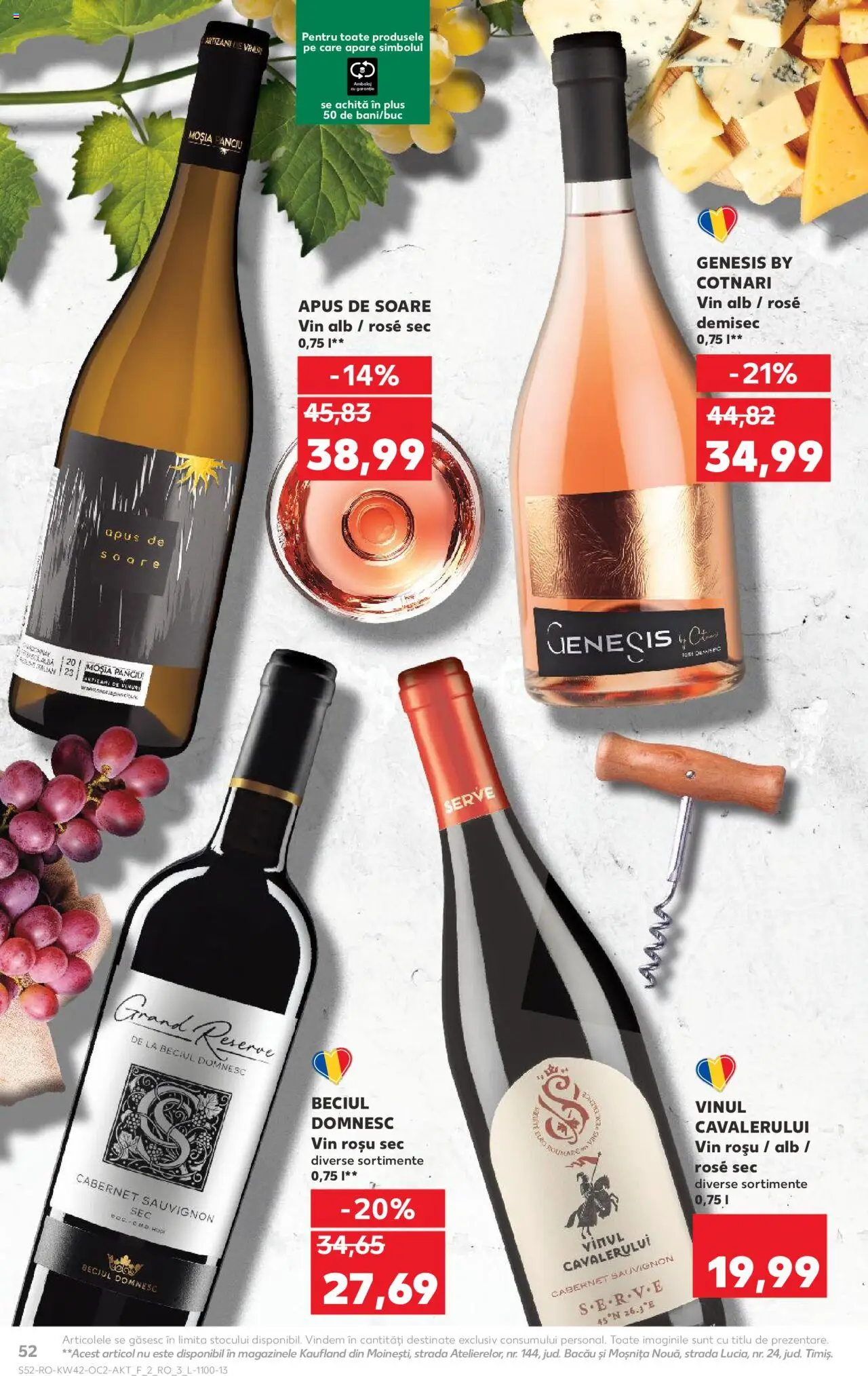 Kaufland RO akciós ujság - amely érvényes a következő dátumtól: 15.10.2025 | Oldal: 52