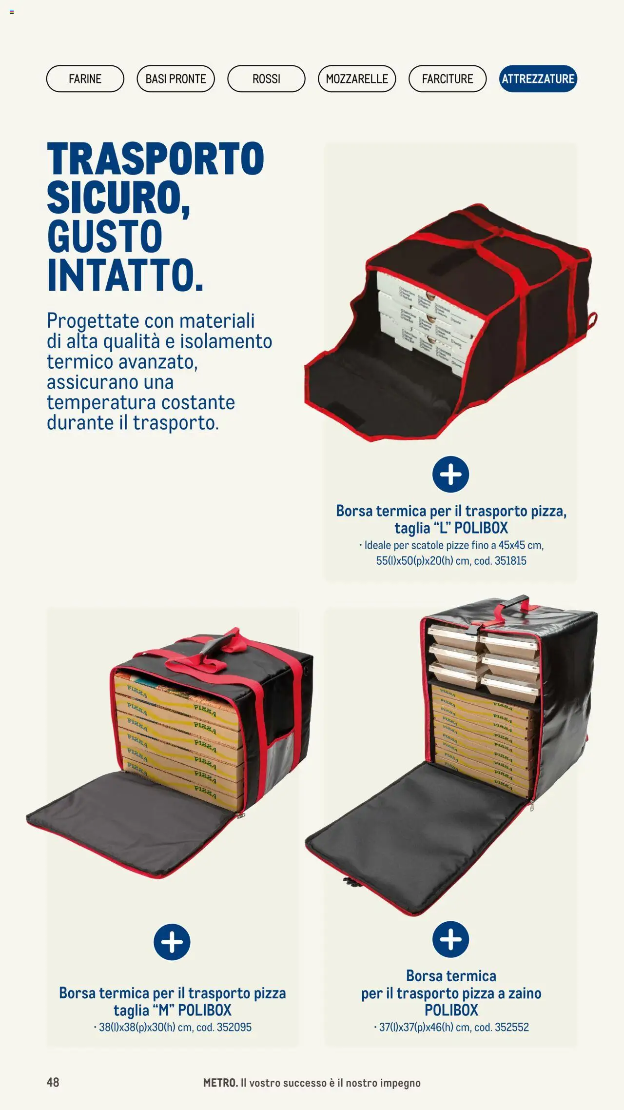 Volantino Metro del 08.05.2025 | Pagina: 48 | Prodotti: Pizza, Zaino, Borsa termica, Borsa