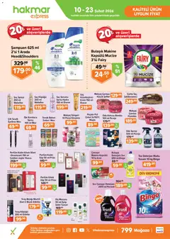 10.02.2026 tarihinden itibaren geçerli olan Hakmar Express kataloğu önizlemesi | Sayfa: 4 | Ürünler: Eyeliner, Şampuan, Tıraş köpüğü, Diş macunu