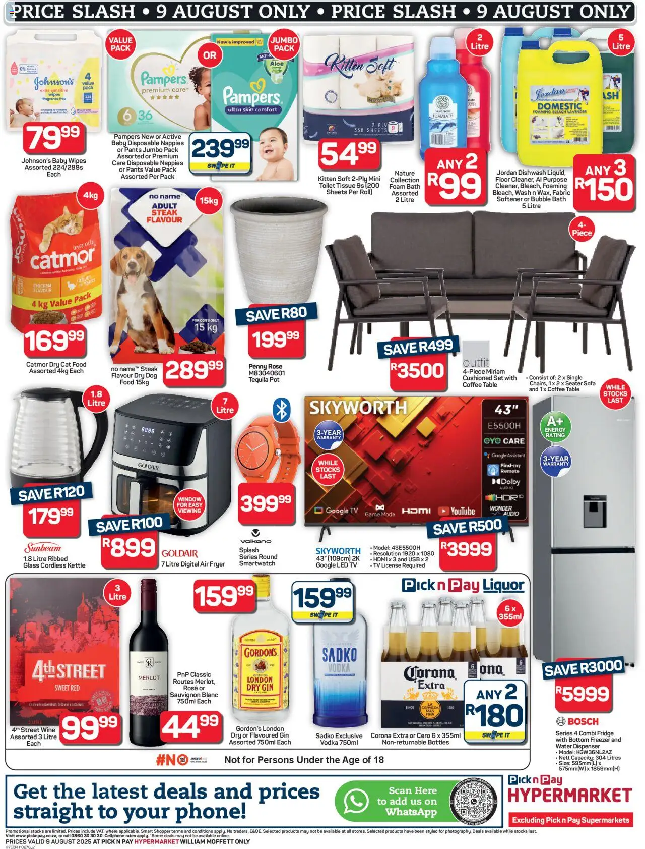Pick n Pay Eastern Cape - Hyper Price Slash Specials │ valid from 09.08.2025 | Page: 2 | Products: Seater, Steak, Bath, Bleach