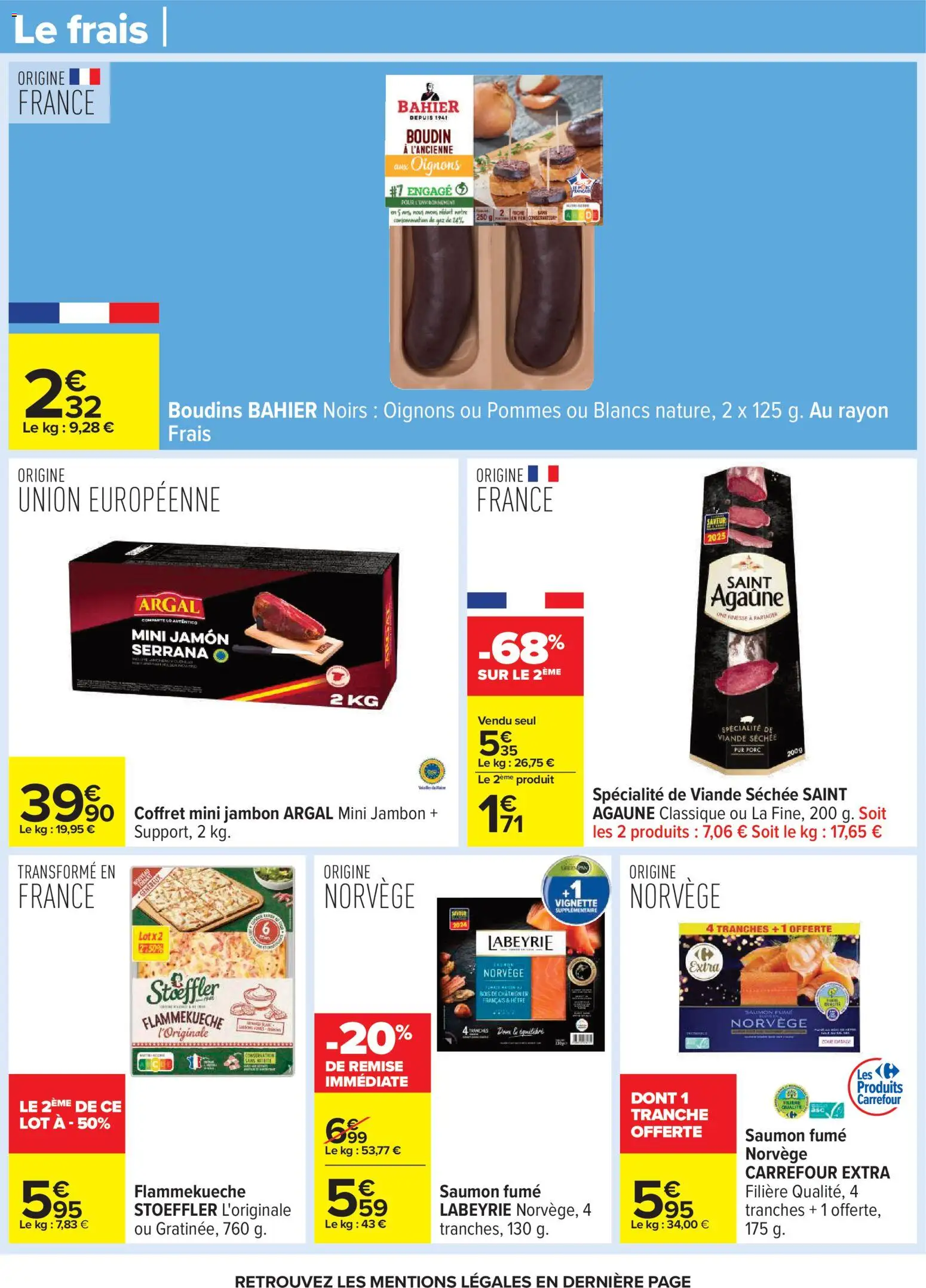 {H1} | Page: 33 | Produits: Saumon fumé, Jambon, Pommes, Oignons
