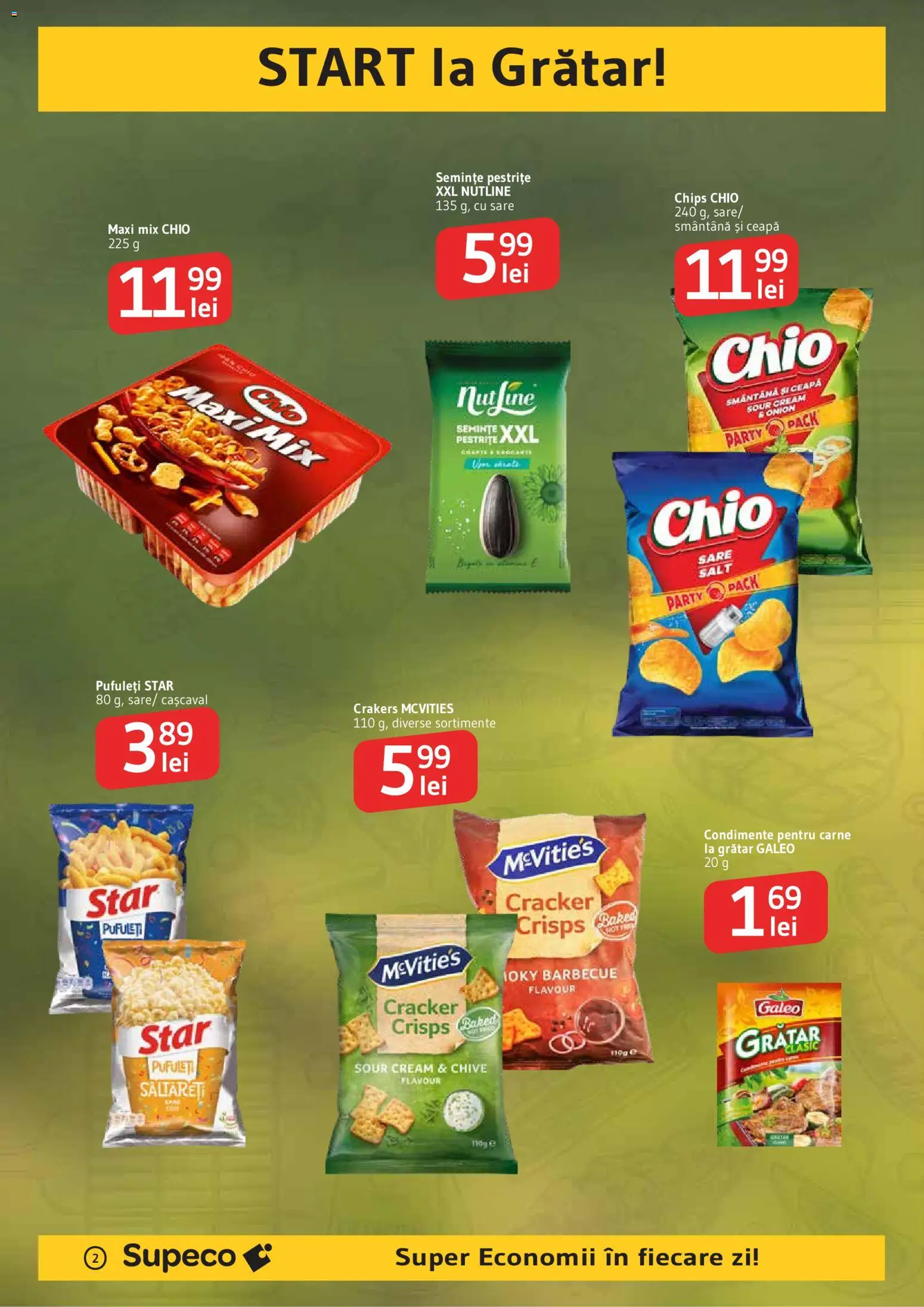 Noul catalog Supeco – valabil de la 16.04.2026 | Pagină: 2 | Produse: Pufuleți, Smântână, Condimente, Sare
