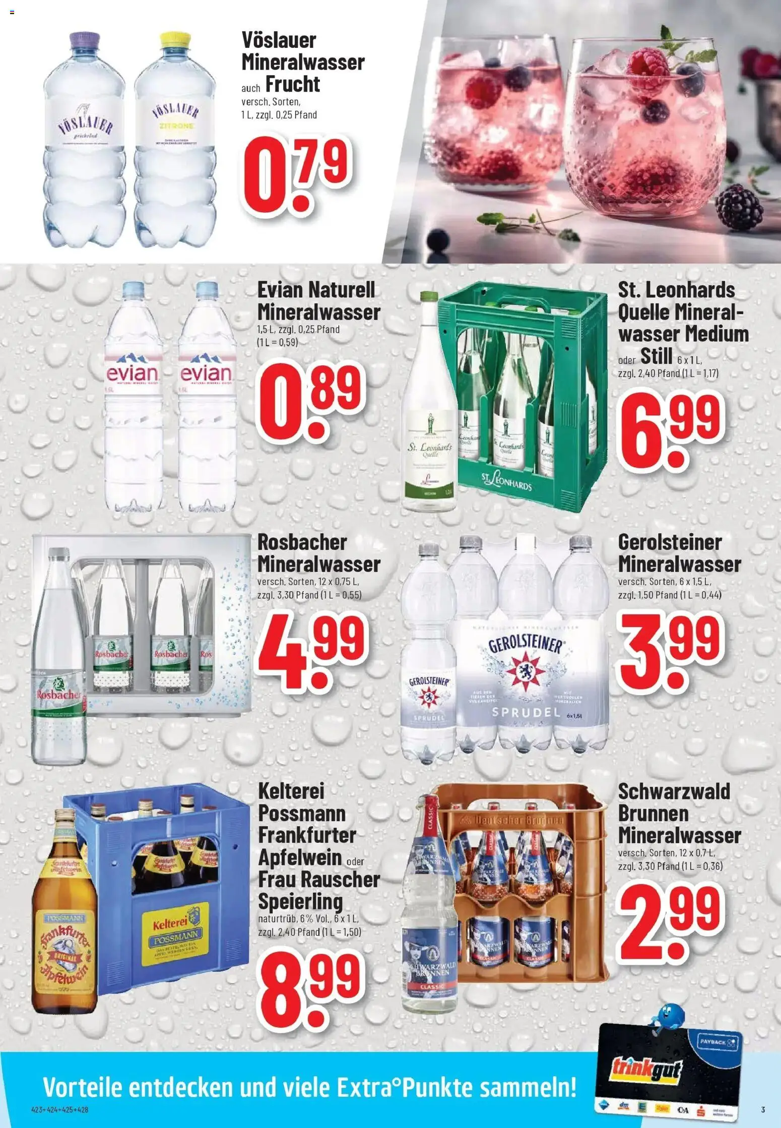 Trinkgut Prospekt Bad Kreuznach	 – gültig ab 12.04.2026 | Seite: 3 | Produkte: Mineralwasser, Wasser, Zitrone, Gerolsteiner