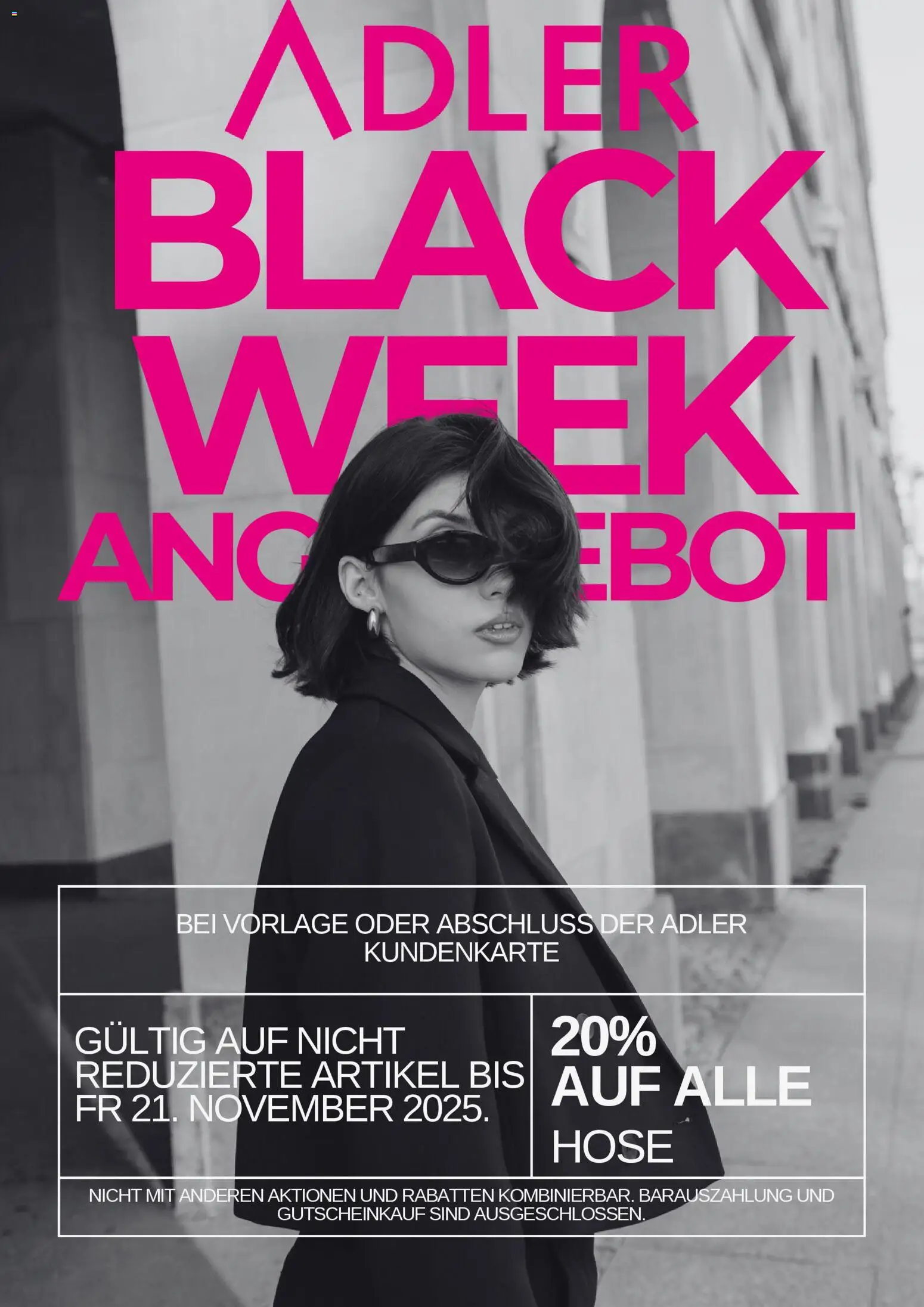 Adler - Black Friday – gültig ab 17.11.2025 | Seite: 1 | Produkte: Hose