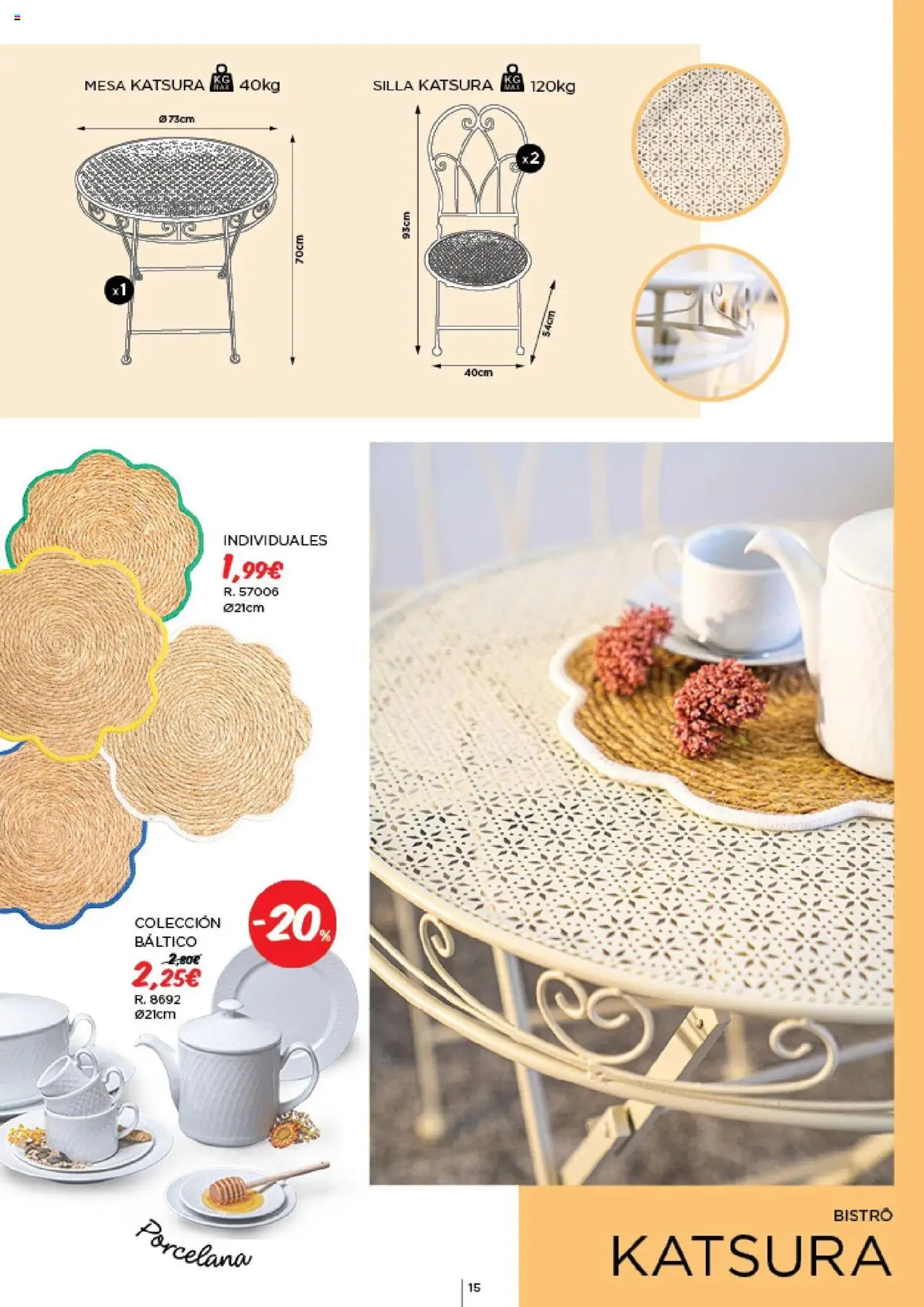 Espaço Casa - Catálogo AireLibre 2025 │ válido de 12.05.2025 | Página: 15 | Produtos: Mesa
