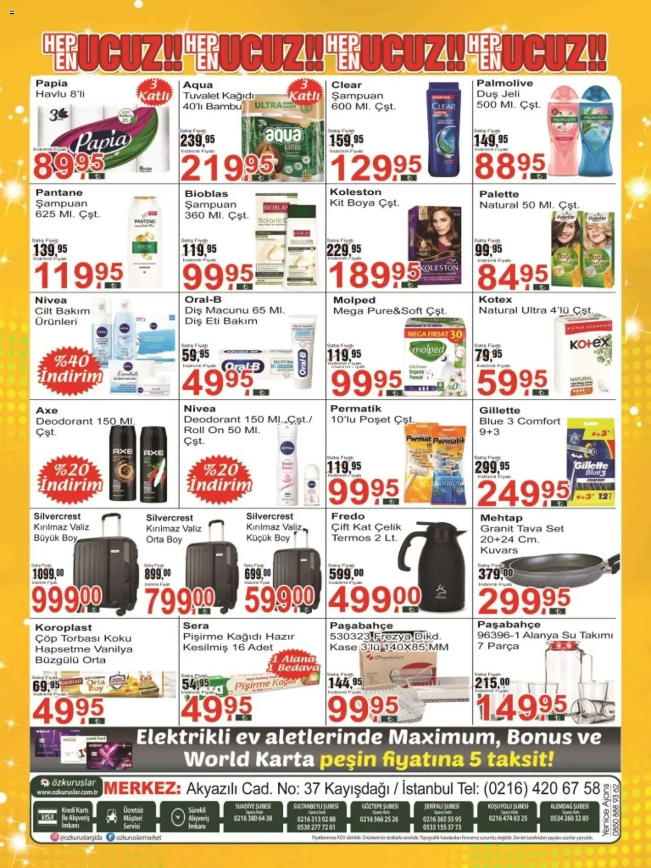 Özkuruşlar Katalog - 19.06.2025 tarihinden itibaren geçerlidir | Sayfa: 8 | Ürünler: Çöp torbası, Şampuan, Su, Termos