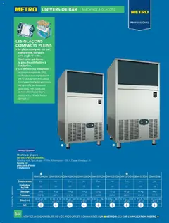 METRO - Prévisualisation de METRO - #CHR Équipement valide à partir de 01.01.2025 | Page: 344 | Produits: Machine à glaçons