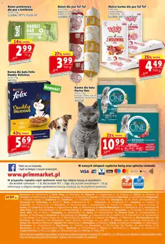 Pogląd oferty "Prim Market Gazetka" - ważna od 29.01.2026 | Strona: 16 | Produkty: Karta, Kurczak, Baton, Karma dla kota