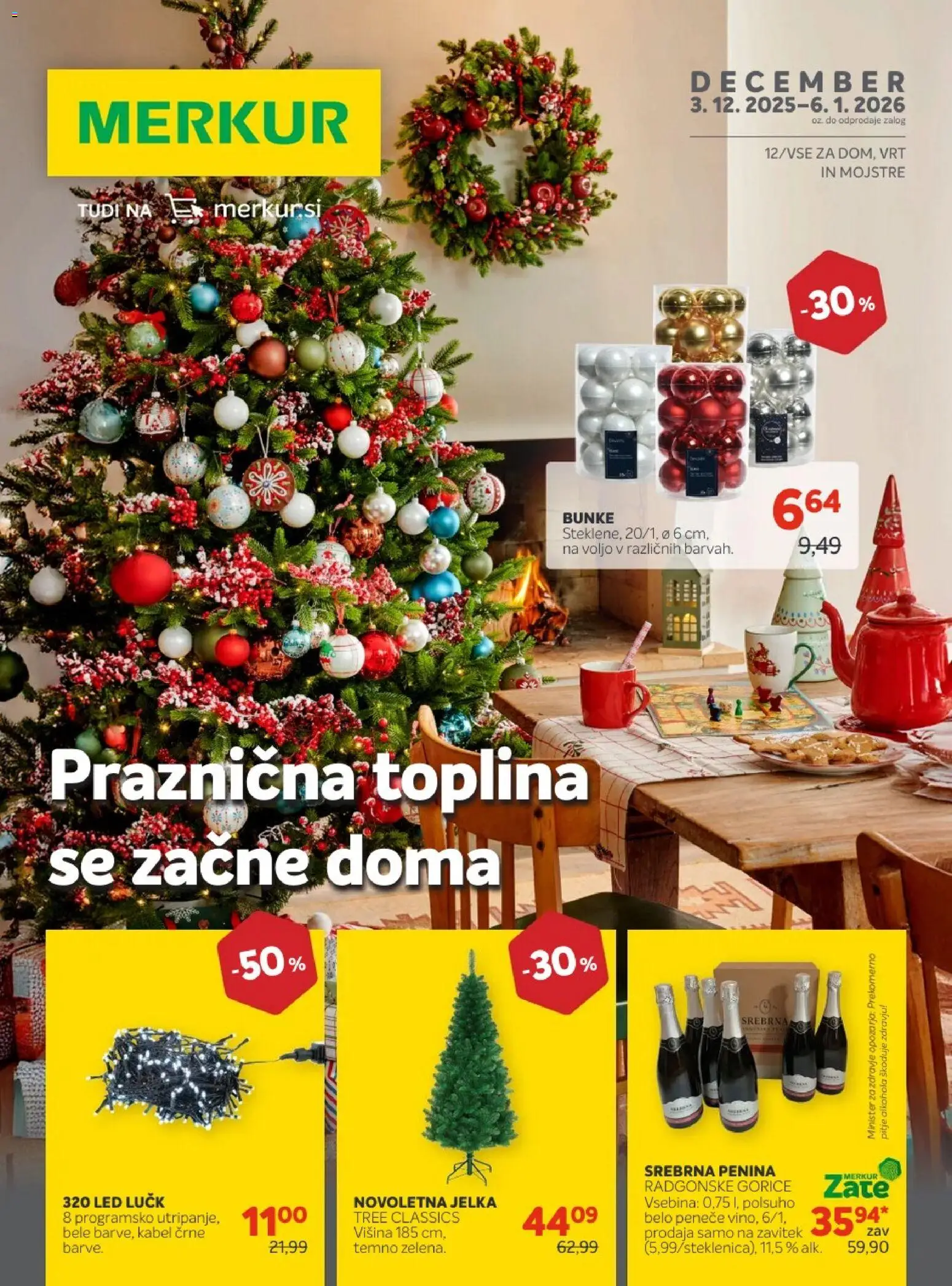 Novi Merkur katalog ponudbe – veljaven od 03.12.2025 | Stran: 1 | Izdelki: Kabel, Penina