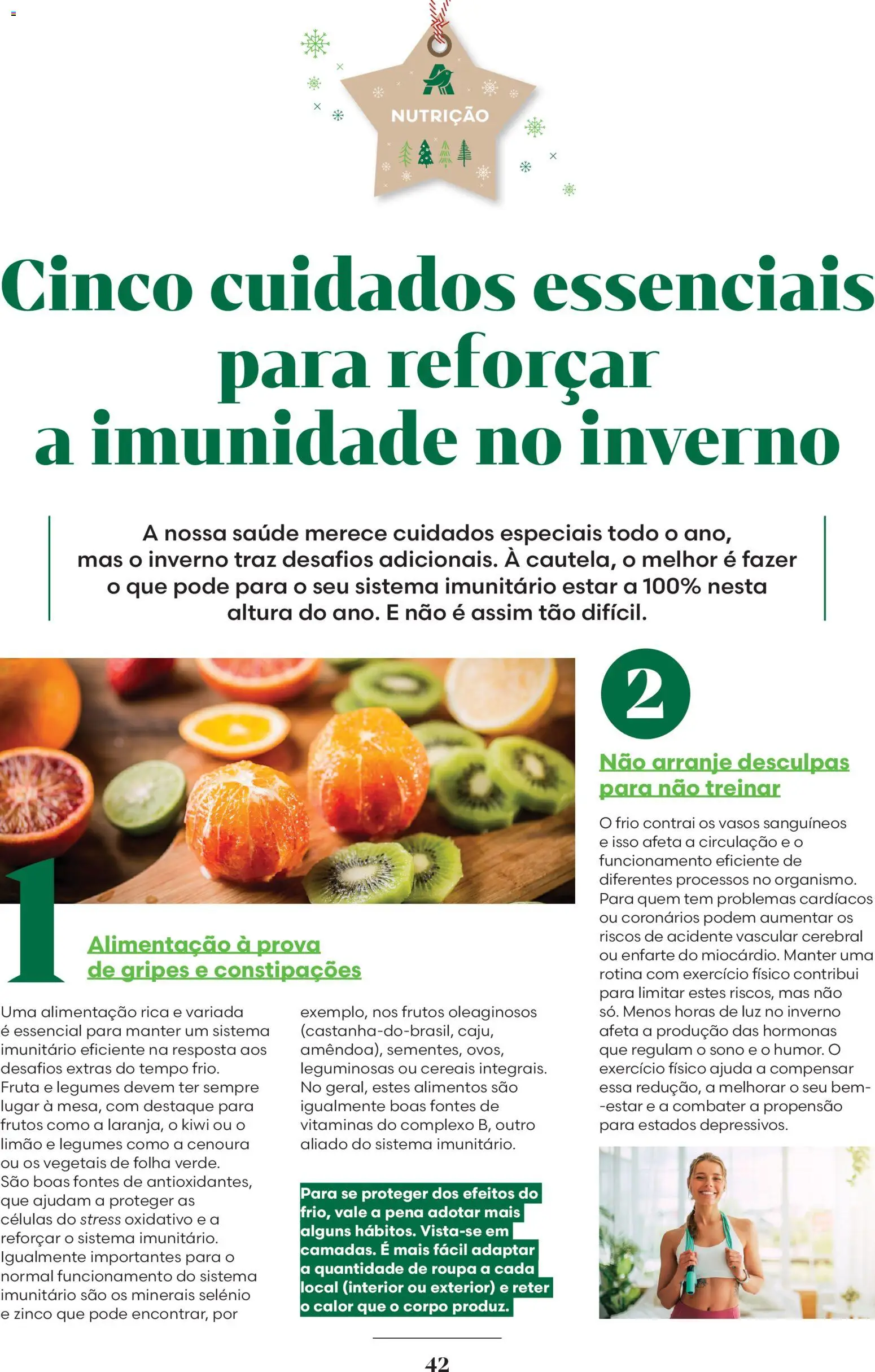 Auchan - Vem aí o Natal │ válido de 06.11.2025 | Página: 42 | Produtos: Cereais, Kiwi, Cenoura