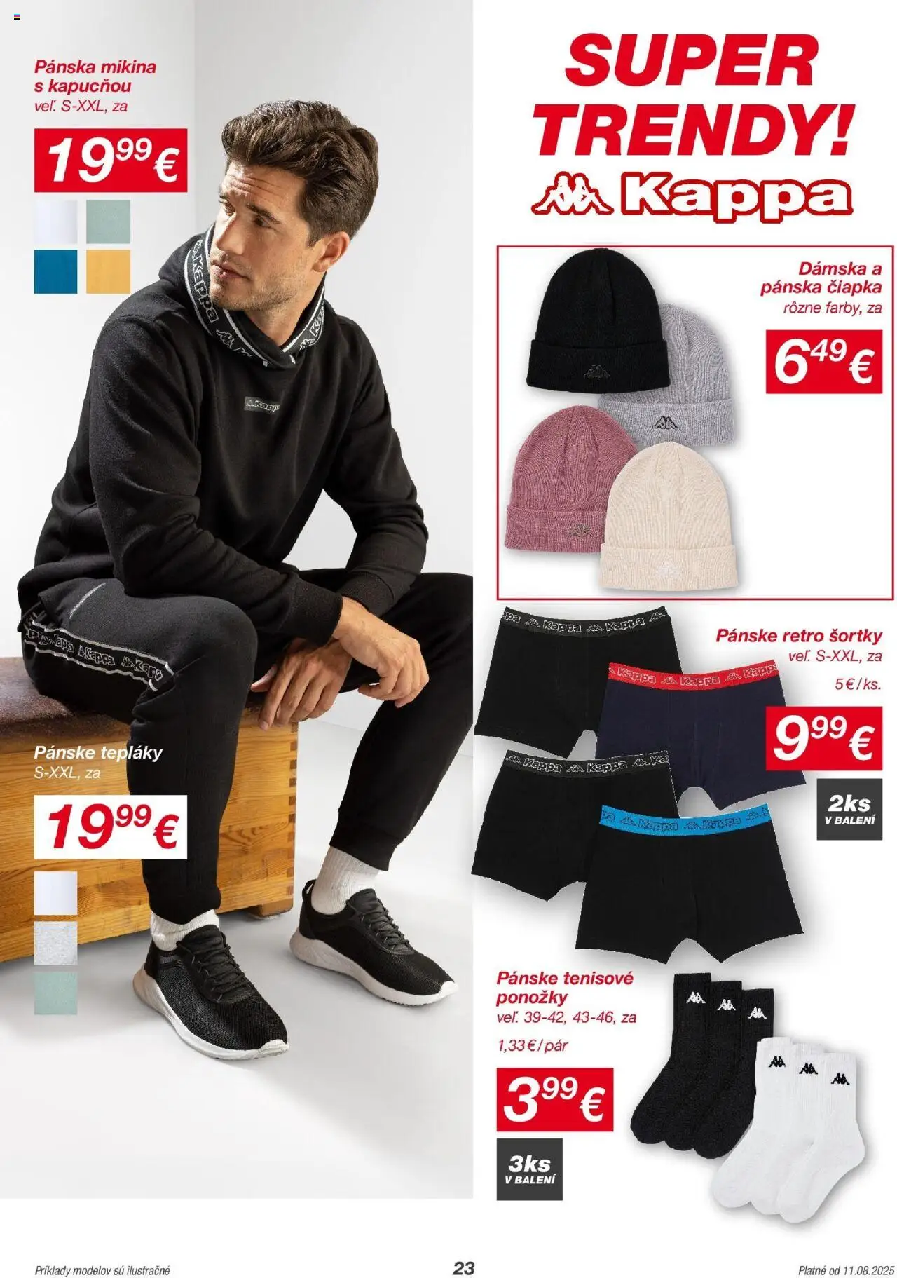 Kik leták │ platný od 11.08.2025 | Strana: 23 | Produkty: Mikina, Ponožky, Čiapka