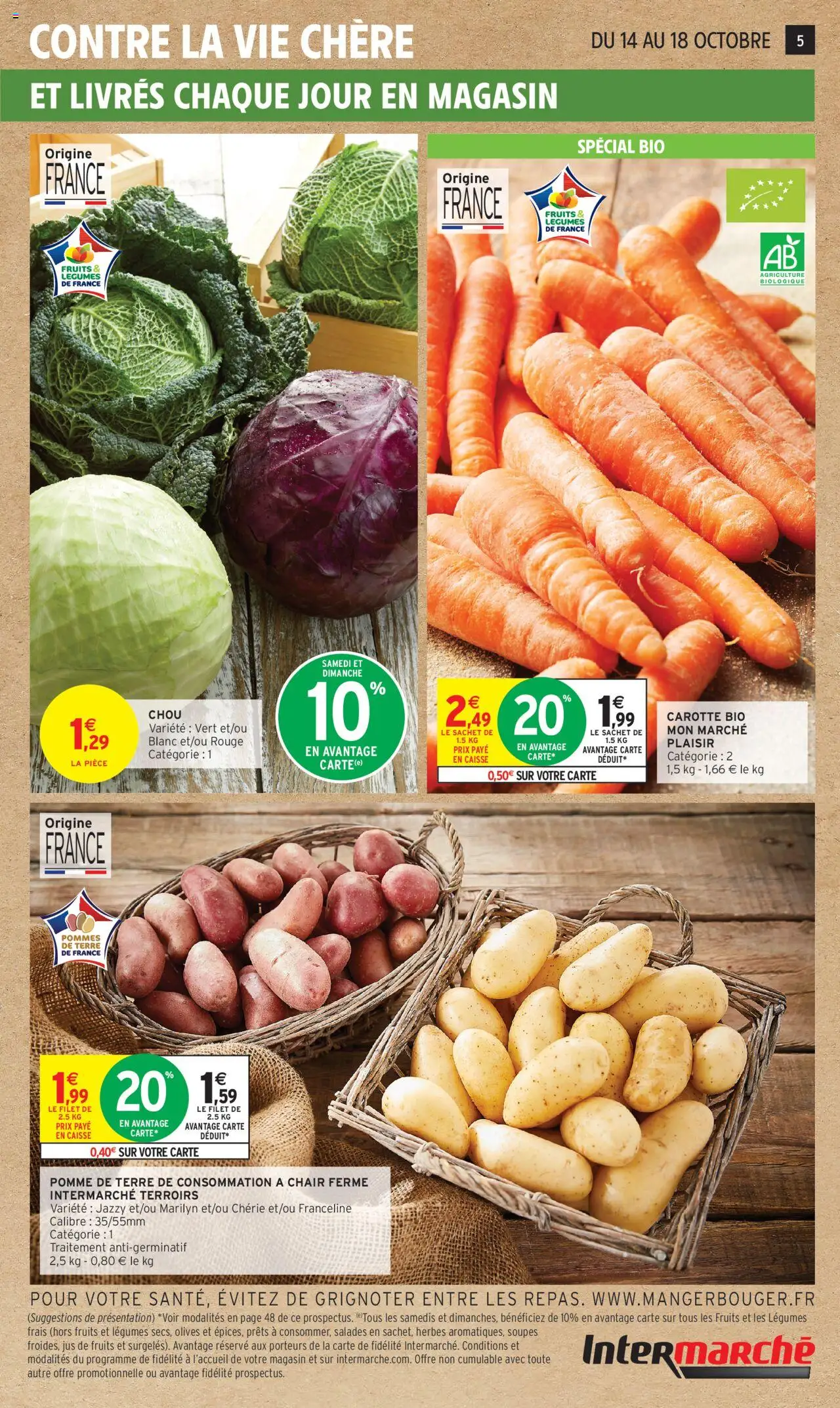 {H1} | Page: 5 | Produits: Olives, Pomme de terre, Pommes, Pommes de terre
