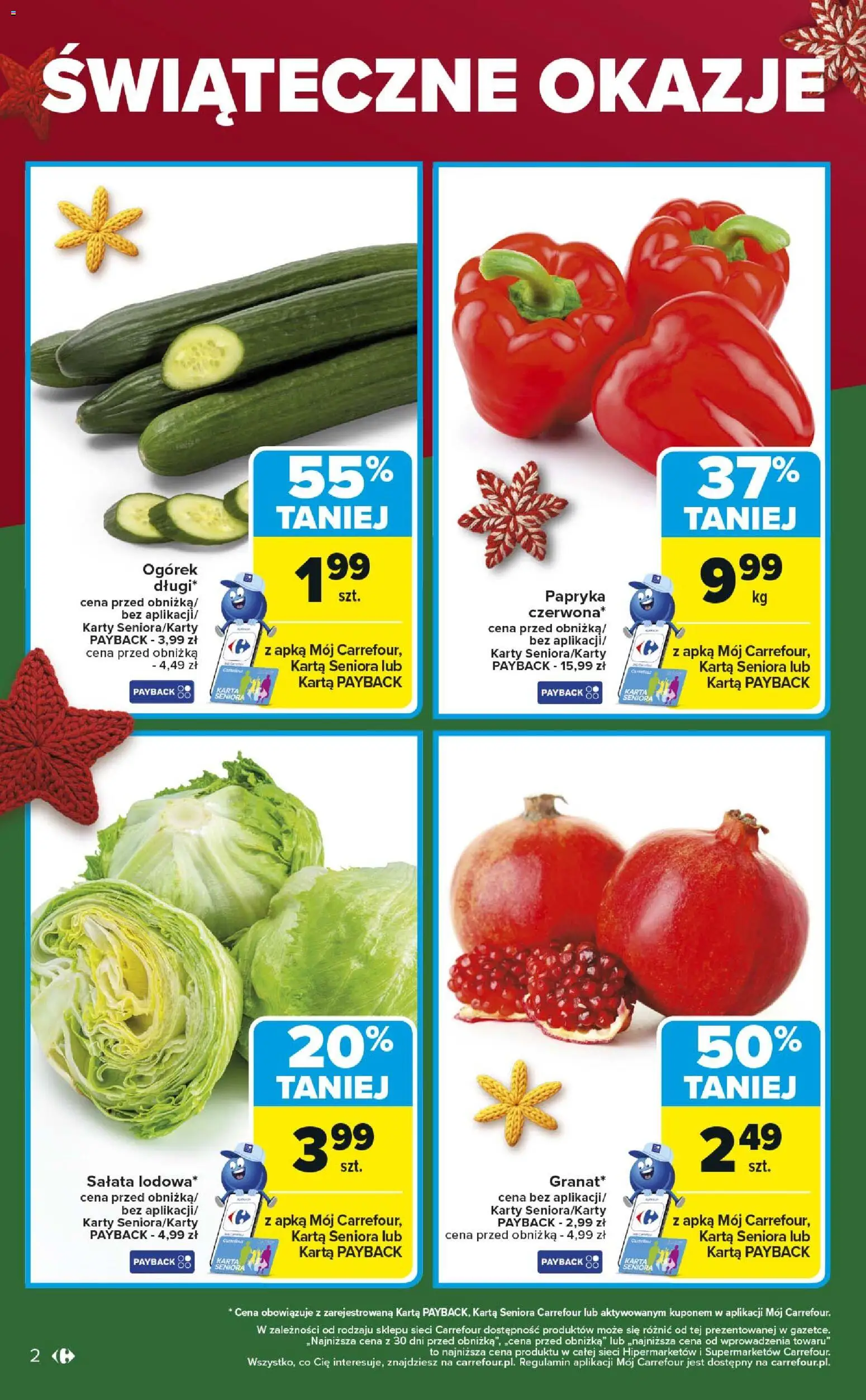 Carrefour Gazetka - Świąteczne okazje od 18.12.2025 | Strona: 2 | Produkty: Karta, Papryka
