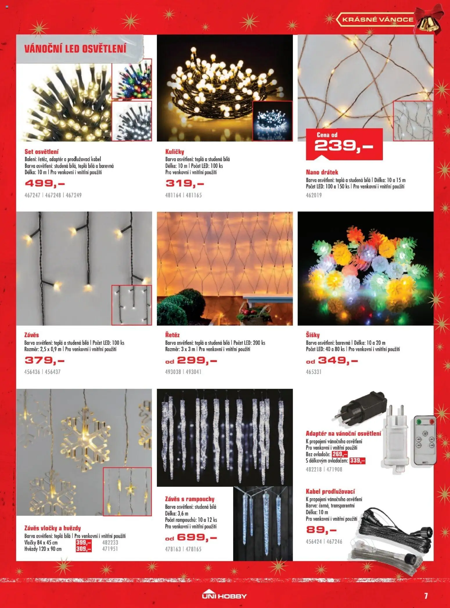 Uni Hobby leták od 27.11.2025 | Strana: 7 | Produkty: Vločky, Kabel, Prodlužovací kabel, Kuličky