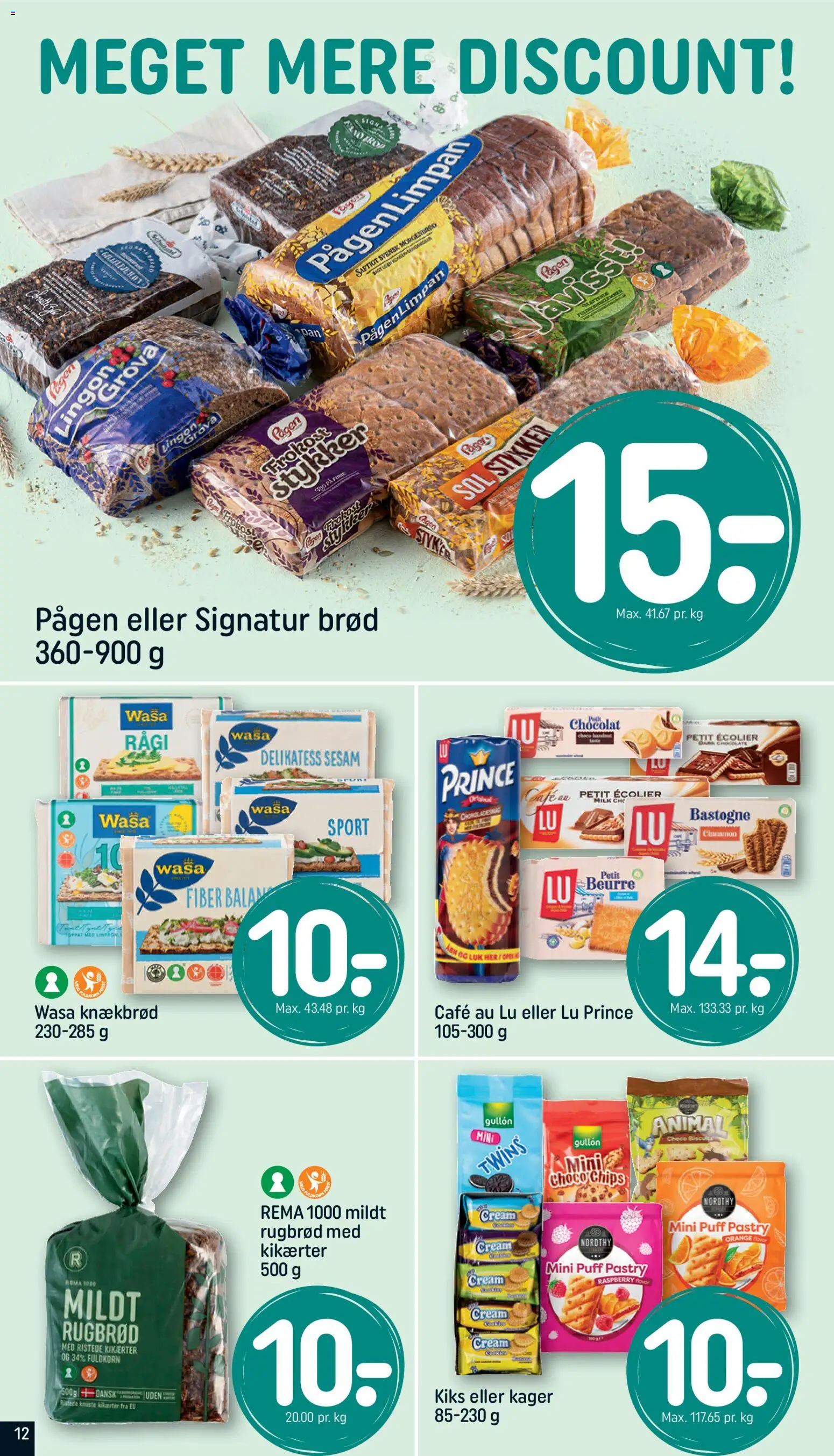 Rema 1000 tilbudsavis – gyldig fra 31.01.2026 | Side: 12 | Produkter: Chips, Kikærter, Rugbrød, Knækbrød