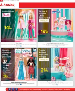 Carrefour Market - Prévisualisation de Carrefour Market La saison des jouets est ouverte valide à partir de 17.10.2025 | Page: 4 | Produits: Poupée, Poupée Rainbow High, Livre