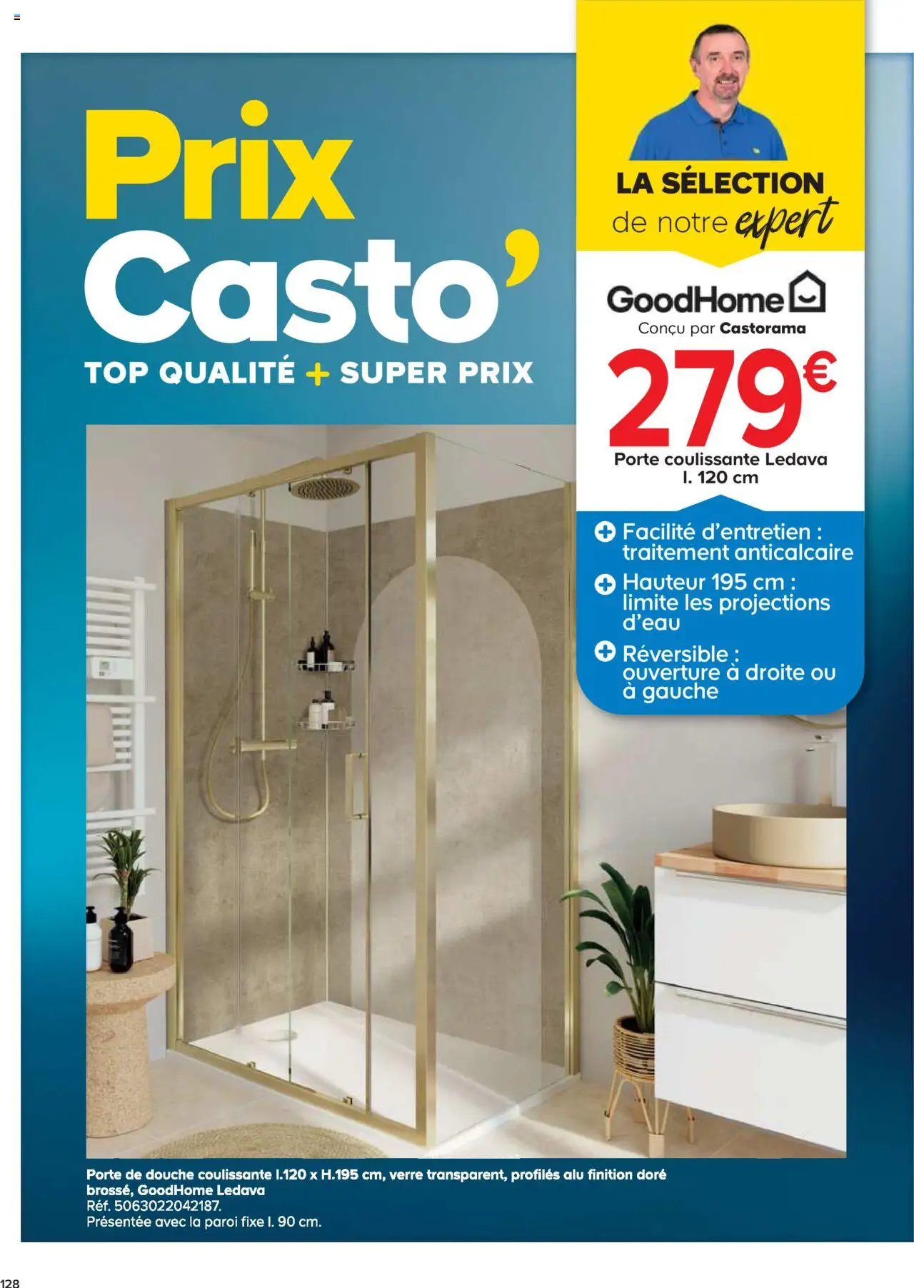 {H1} | Page: 128 | Produits: Porte, Douche