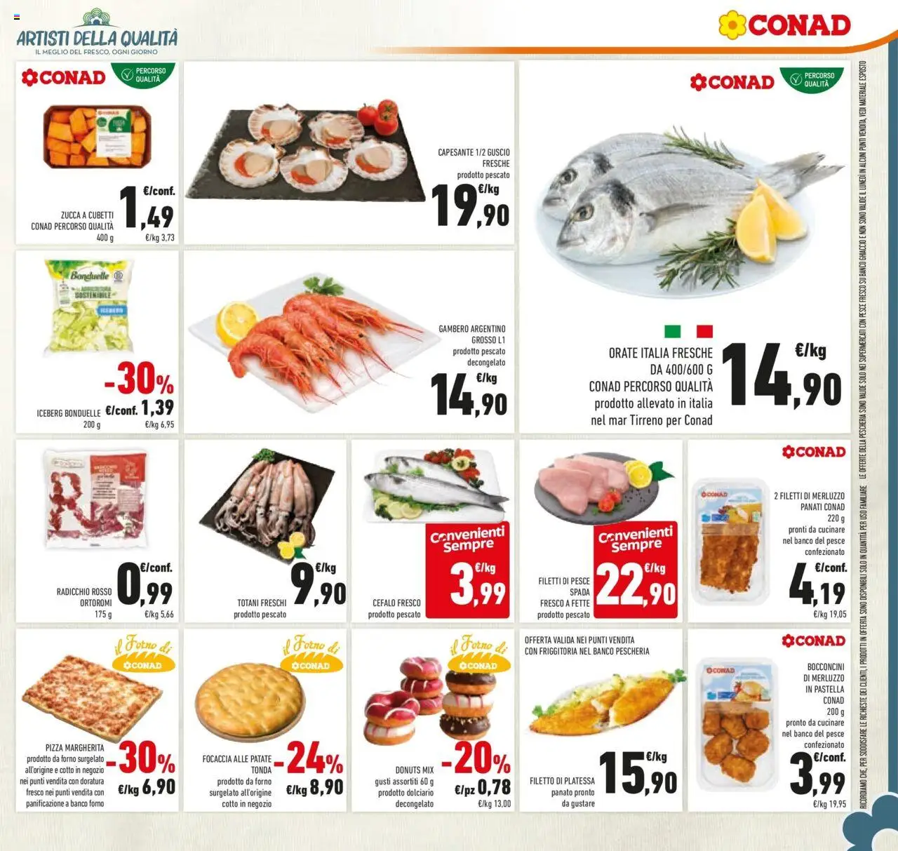 Volantino Conad del 08.10.2025 | Pagina: 33 | Prodotti: Zucca, Forno, Il forno, Pesce spada