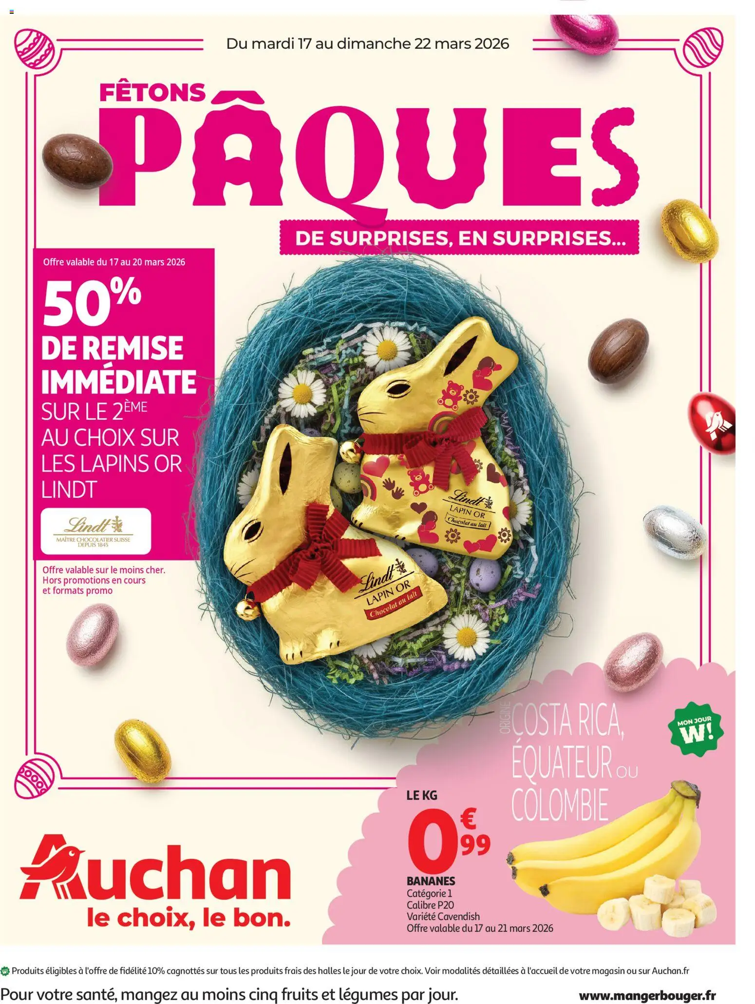 {H1} | Page: 1 | Produits: Lapin, Lait, Chocolat, Bananes