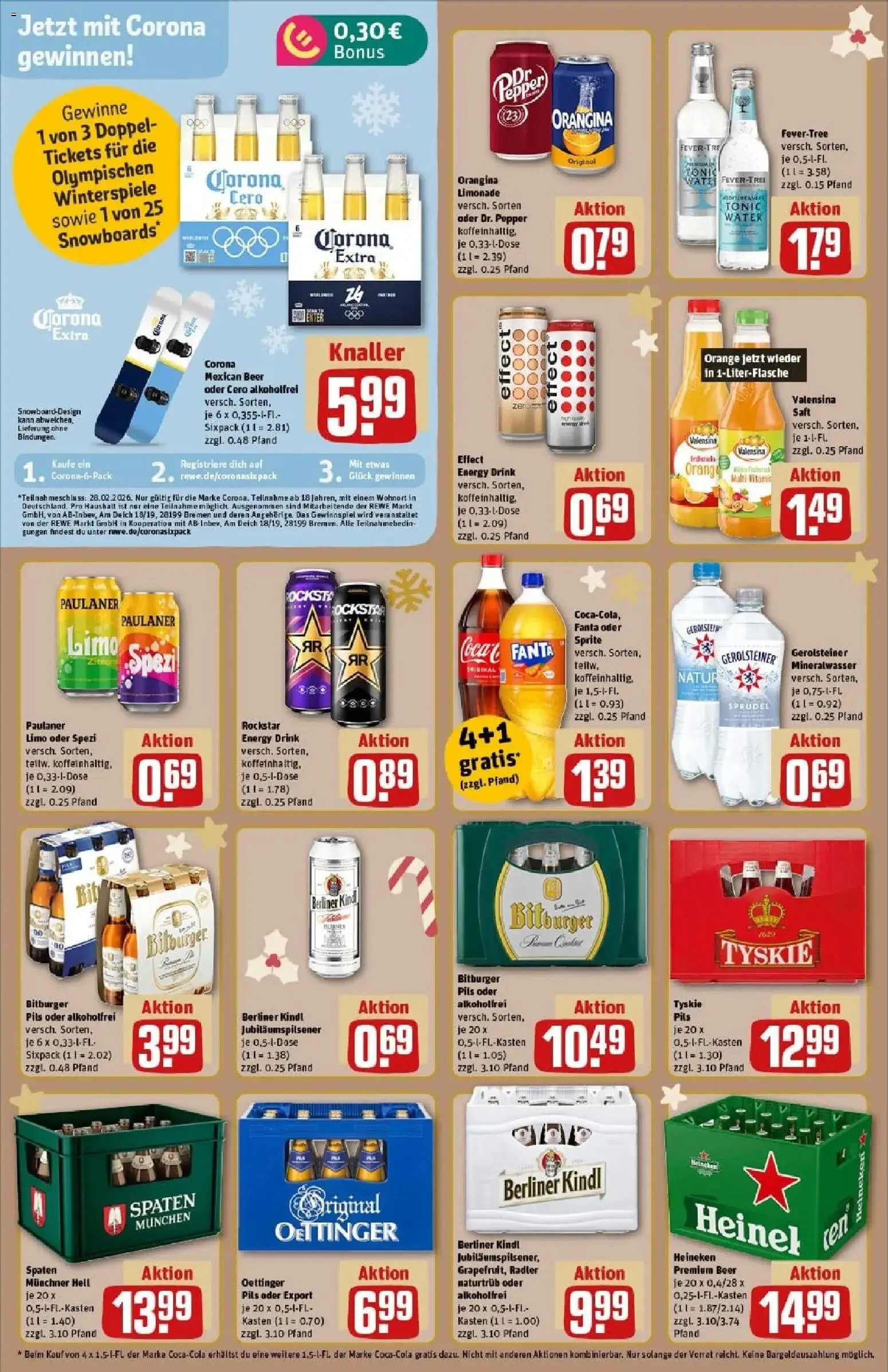 Rewe prospekt Nuthetal / Bergholz-Rehbrücke	 – gültig ab 23.11.2025 | Seite: 20 | Produkte: Bitburger, Fanta, Rockstar, Radler