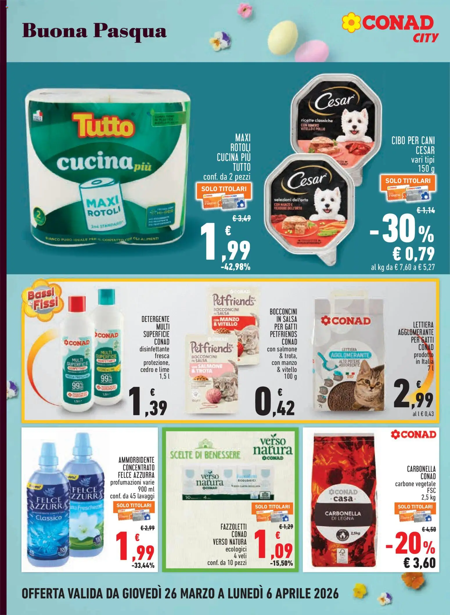 Volantino Conad del 26.03.2026 | Pagina: 16 | Prodotti: Salmone, Manzo, Salsa, Lime