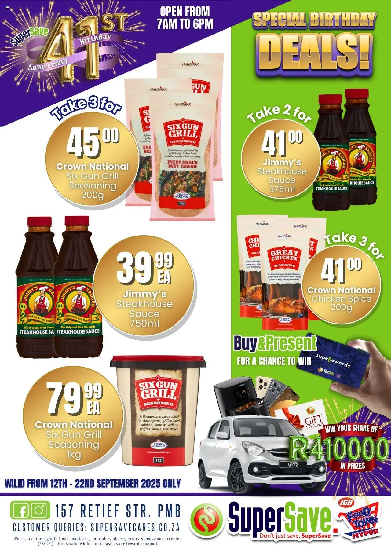 New Super Save catalogue – valid from 16.09.2025 | Page: 43 | Products: Grill, Sauces, Chicken, Seasoning