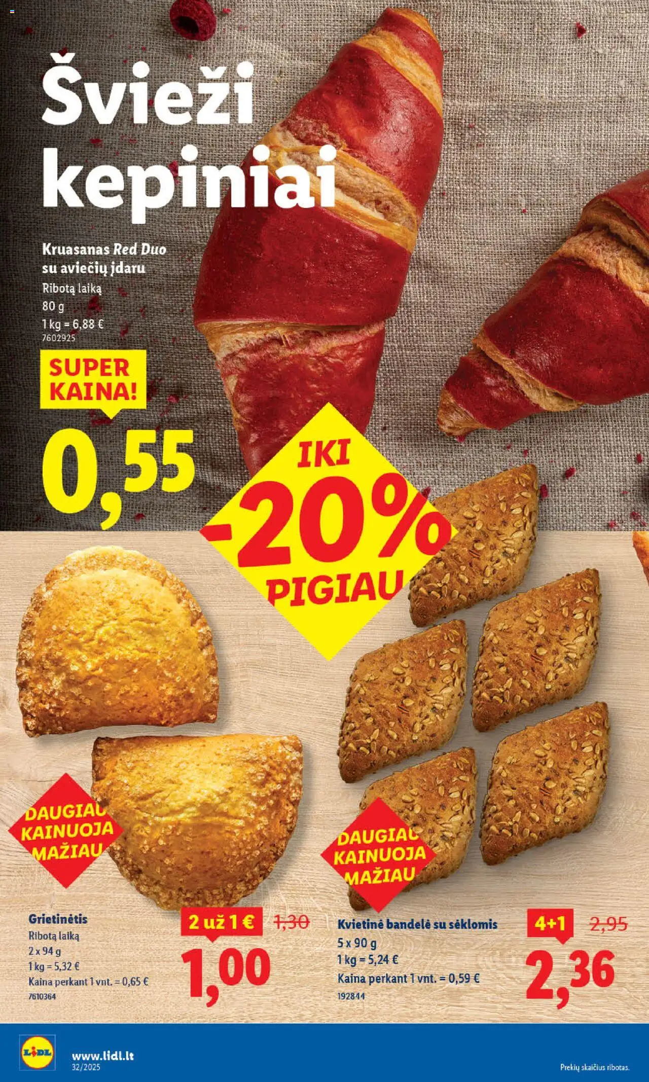 LIDL leidinys│galioja nuo 07.08.2025 | Puslapis: 6 | Prekių: Bandelė