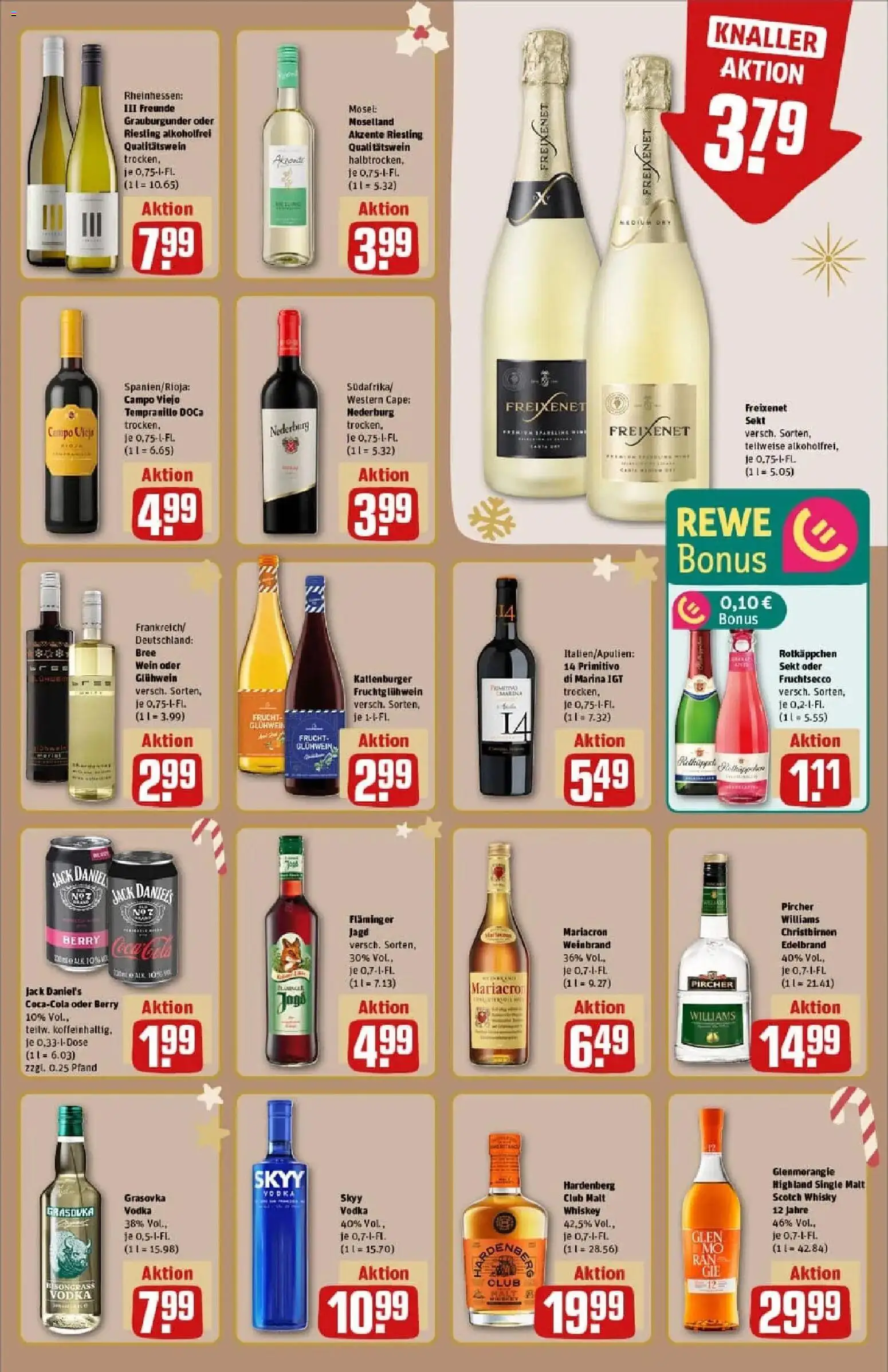 Rewe prospekt Potsdam / Schlaatz	 – gültig ab 23.11.2025 | Seite: 19 | Produkte: Sekt, Mariacron, Rotkäppchen, Vodka