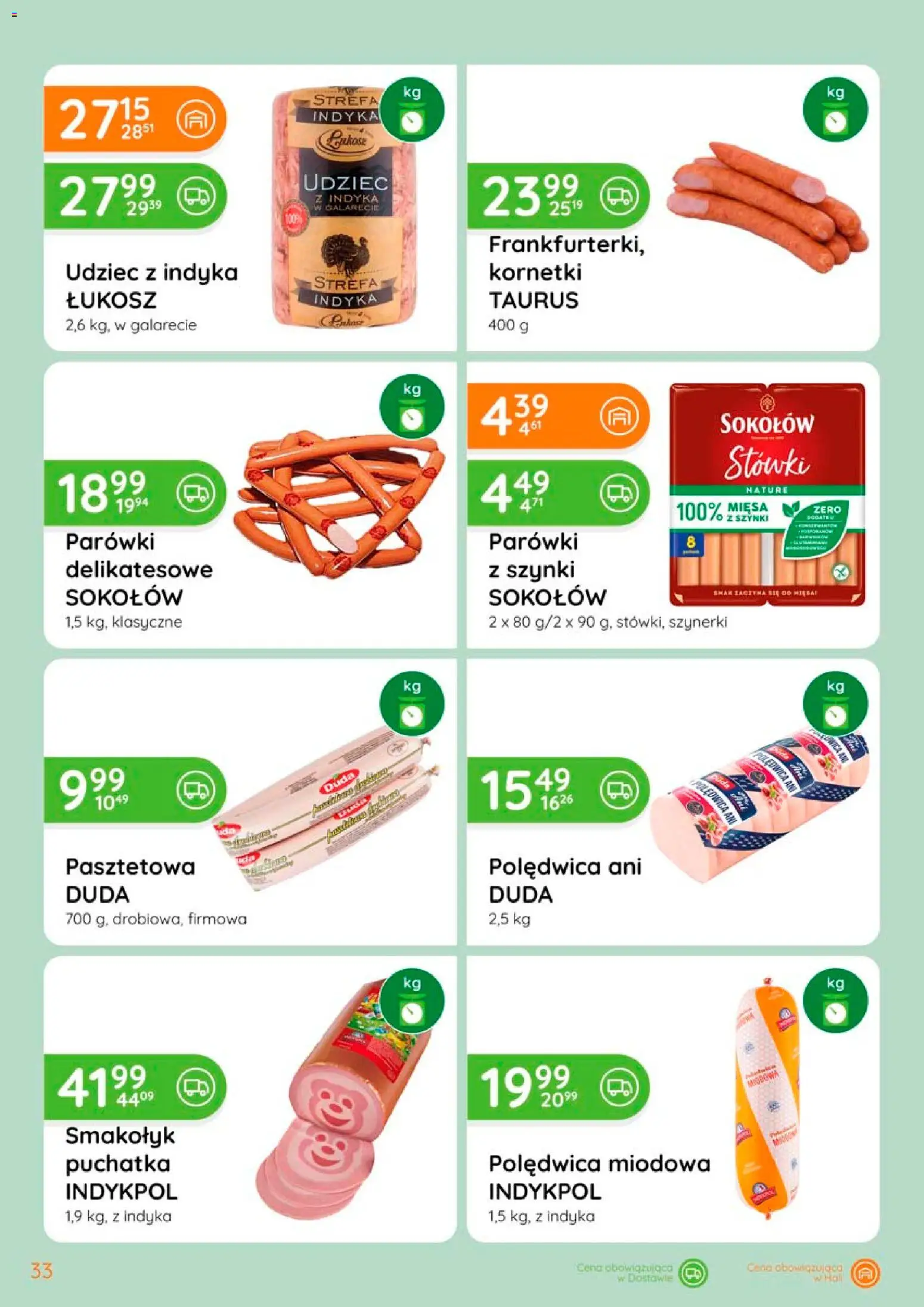 Eurocash gazetka od 02.04.2026 | Strona: 33 | Produkty: Parówki