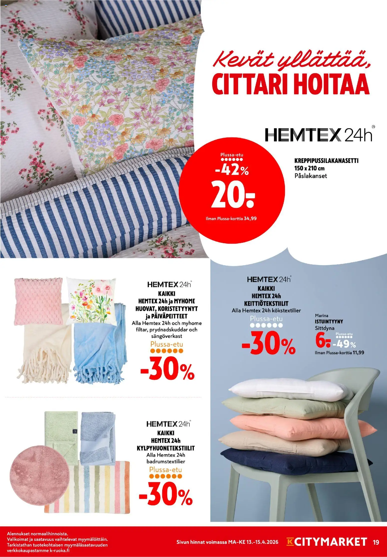 K-Citymarket tarjoukset – voimassa 13.04.2026 alkaen | Sivu: 19
