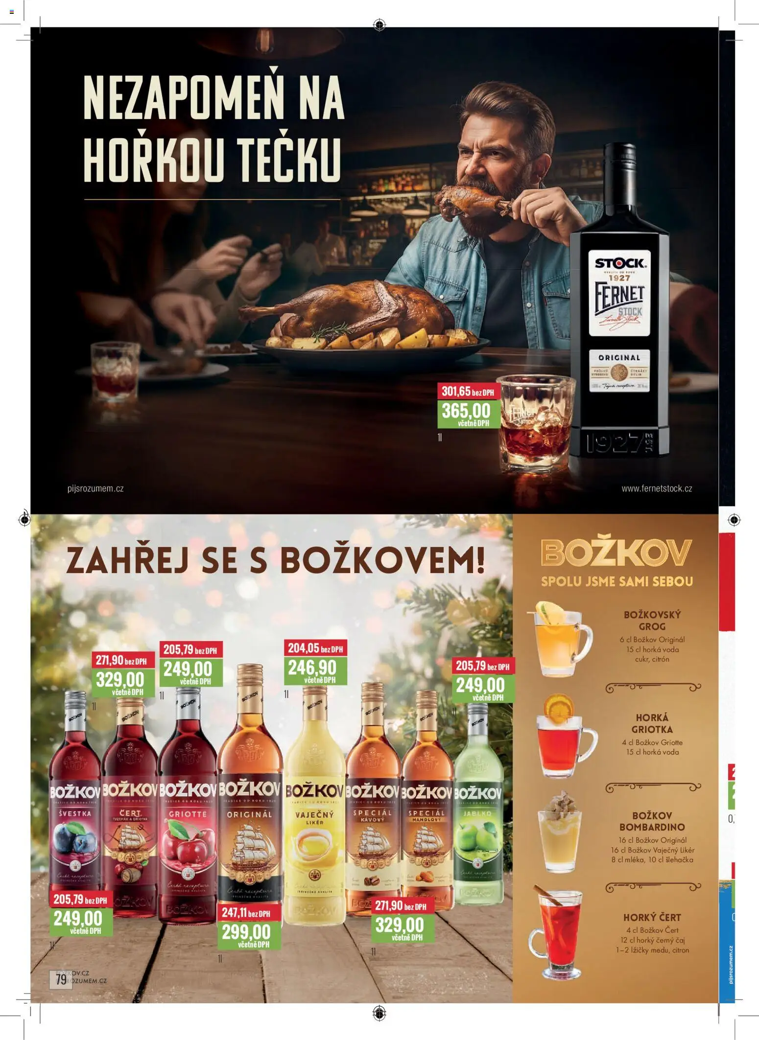 Ratio leták od 01.11.2025 | Strana: 80 | Produkty: Voda, Bombardino, Fernet, Božkov