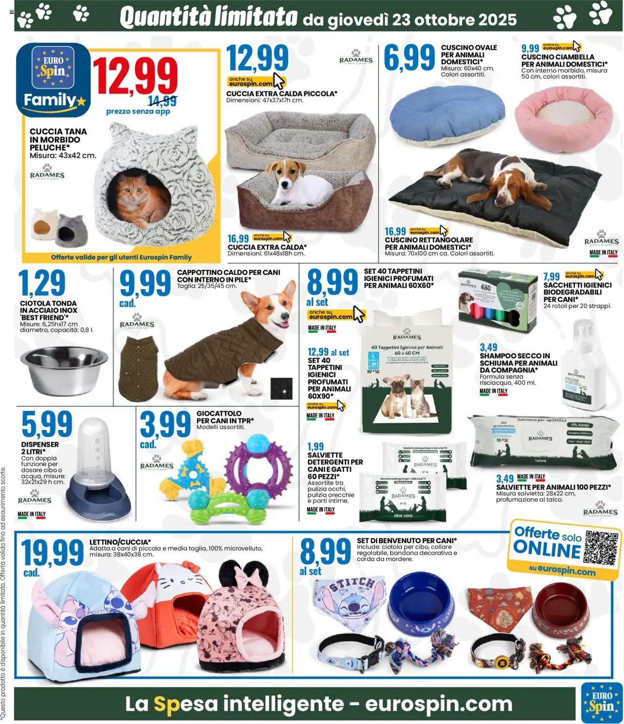 Volantino Eurospin del 23.10.2025 | Pagina: 15 | Prodotti: Shampoo, Talco, Lime, Aloe vera
