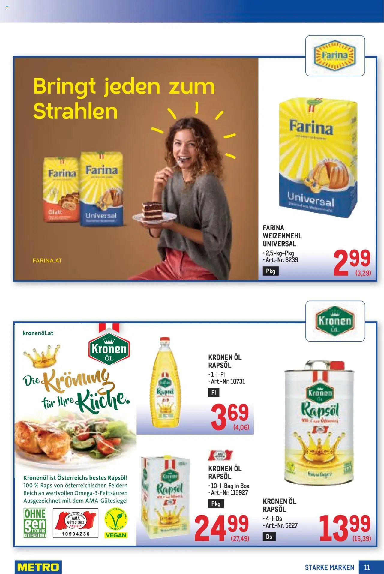 Metro - METRO AT - Starke Marken gültig ab 16.10.2025 | Seite: 11 | Produkte: Box, Öl
