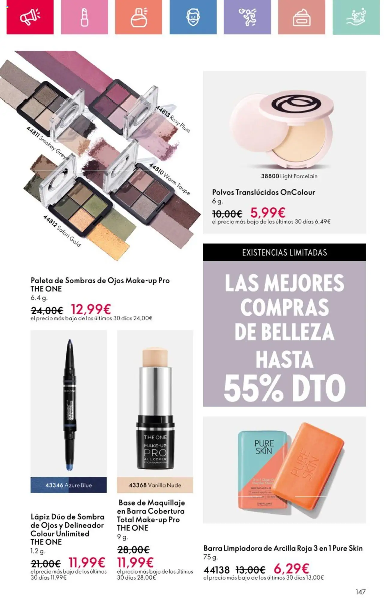 Oriflame - Catálogo Campaña 11 │ válido desde el 03.08.2025 | Página: 147 | Productos: Maquillaje, Sombra, Delineador, Base de maquillaje