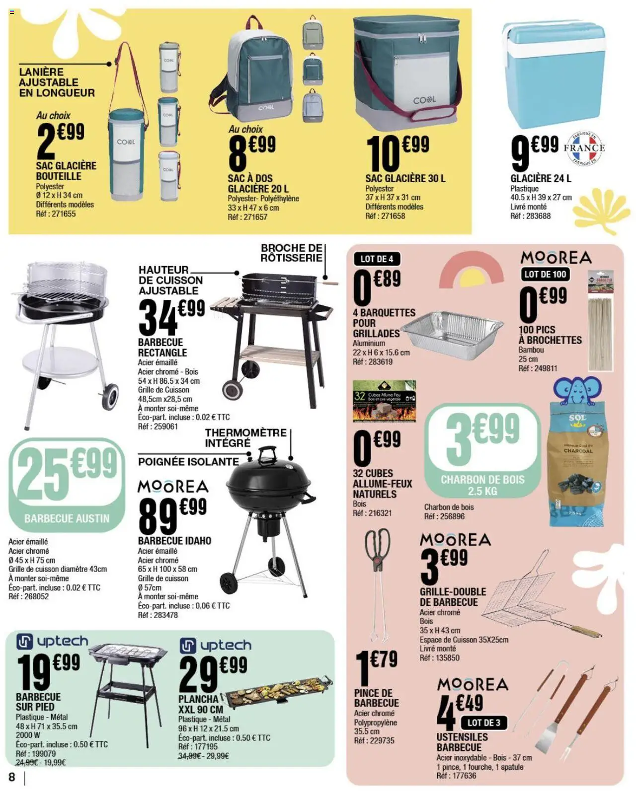  | Page: 8 | Produits: Allume feu, Charbon De Bois, Spatule, Grille de cuisson